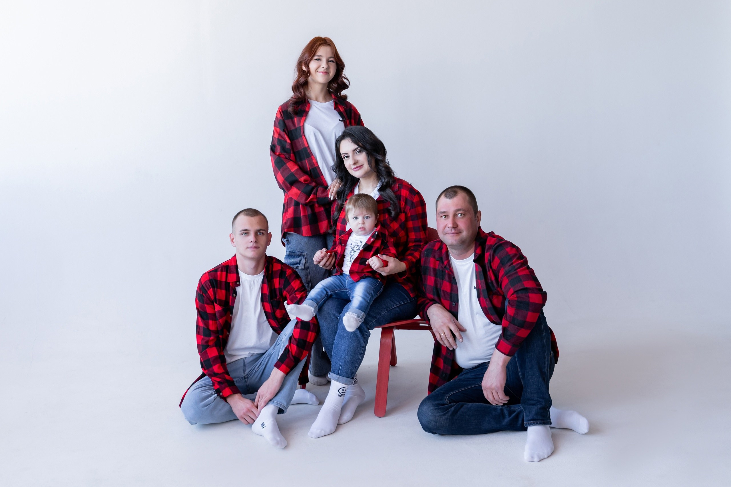 Комплекты Family look. Фотостудия Малина в городе Улан-Удэ. Фотограф Ирина Жарникова