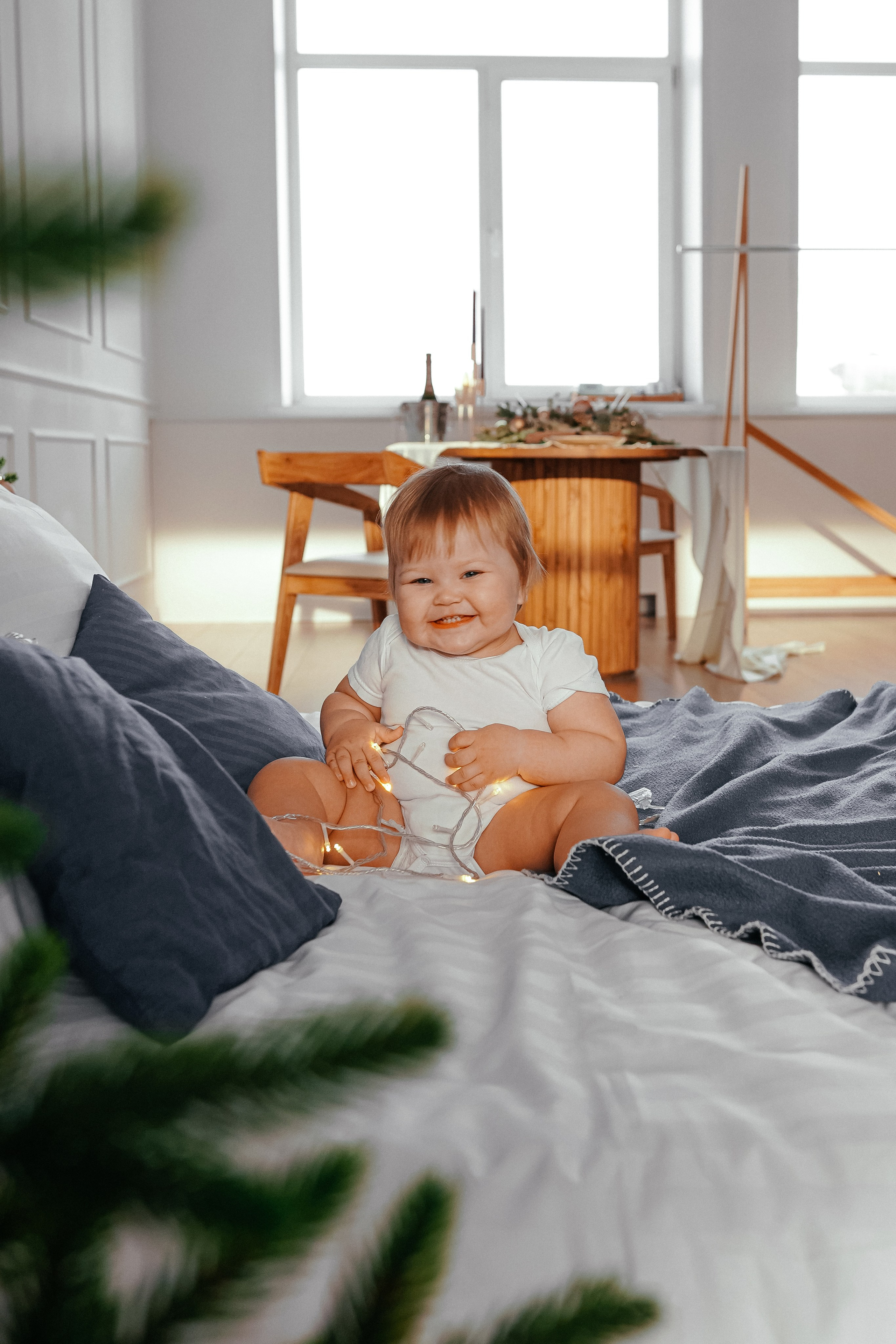 Семейная новогодняя фотосъемка в студии. Фотограф Ким Наталья в Красноярске