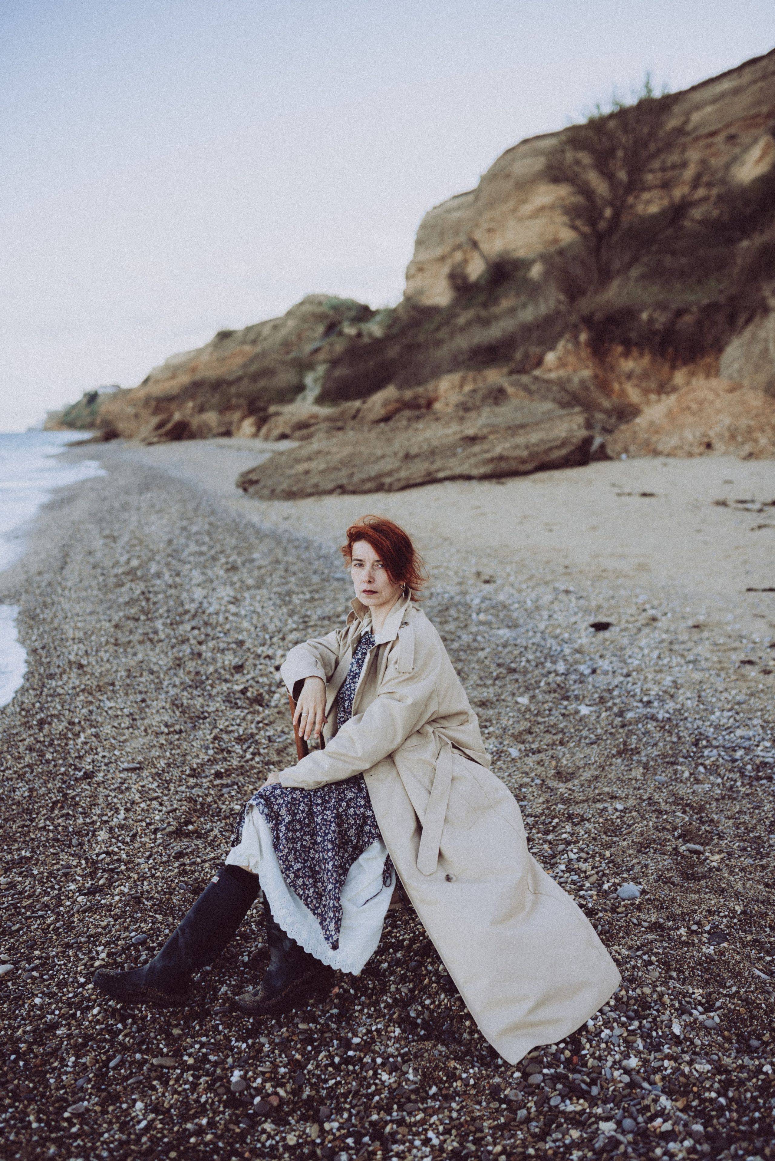 Фототерапия. Лена на пляже