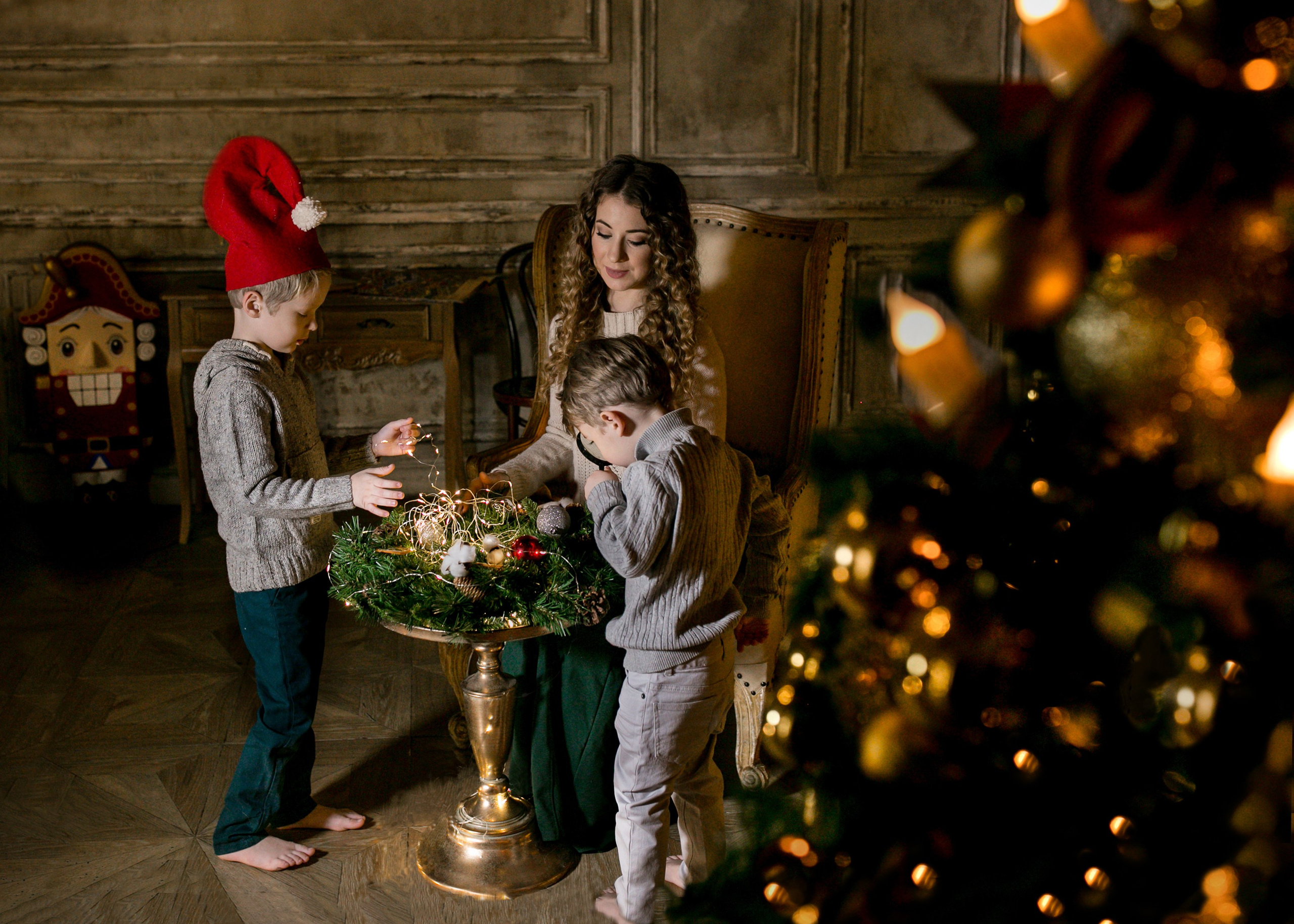 Новогодние фотосессии в студии и дома. Профессиональный фотограф в Москве, Подмосковье