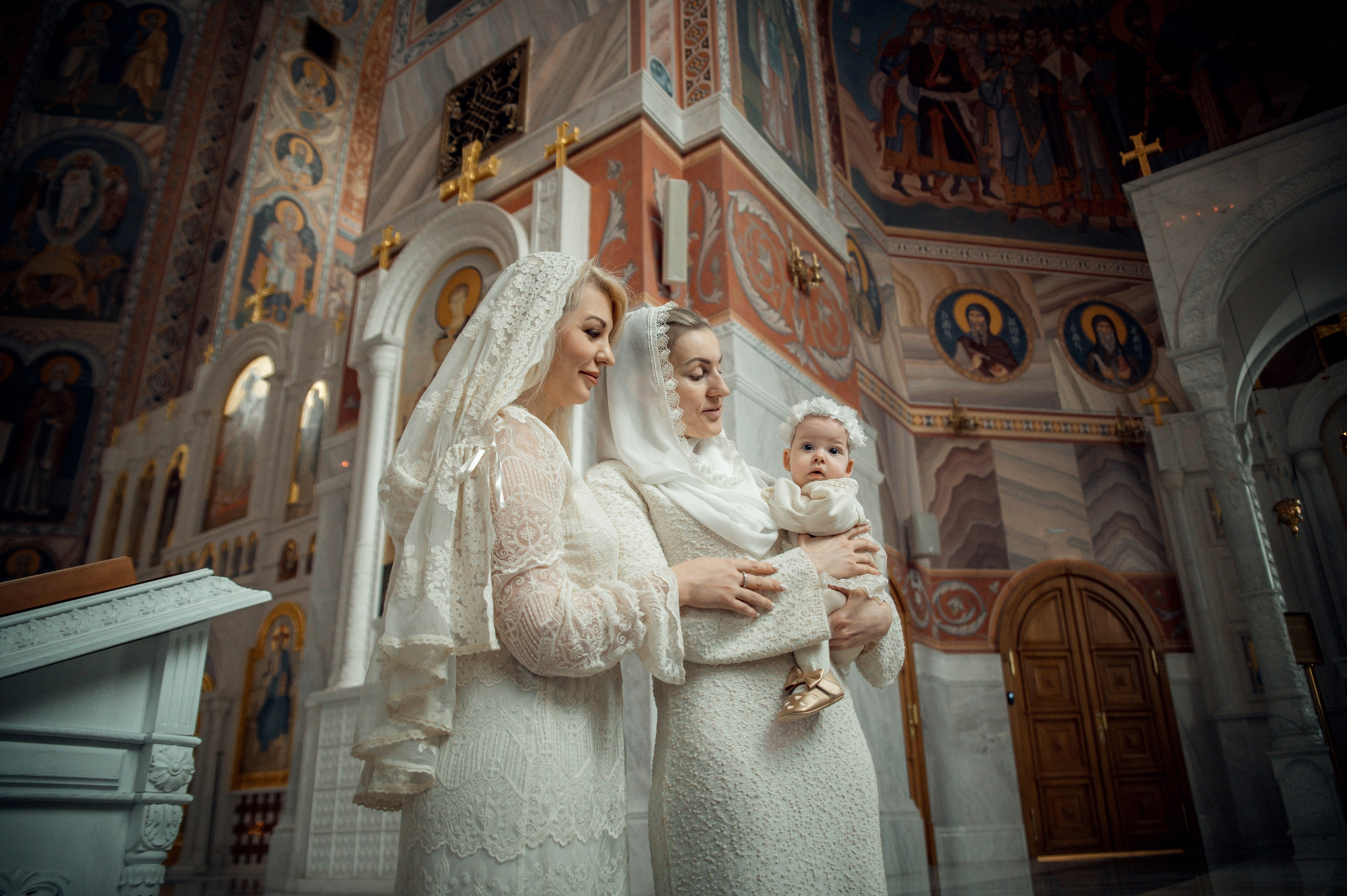 Таинство Крещения Натальи, Собор Александра Невского г. Волгоград. Церковный, семейный и репортажный фотограф Волгоград, Волжский