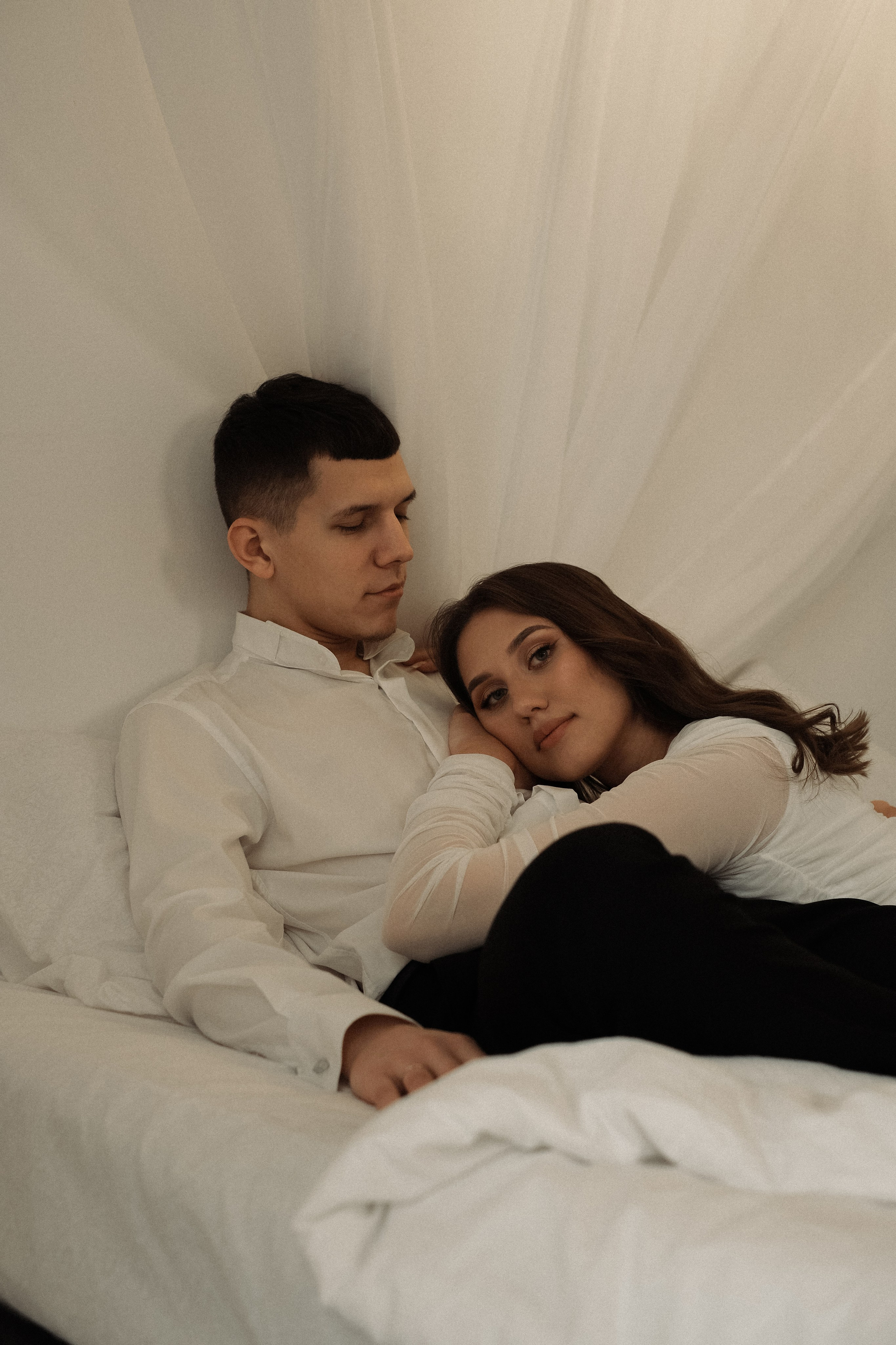 Никита и Юля. Фотограф в Москве. Женский и мужской портрет, лавстори (love story)