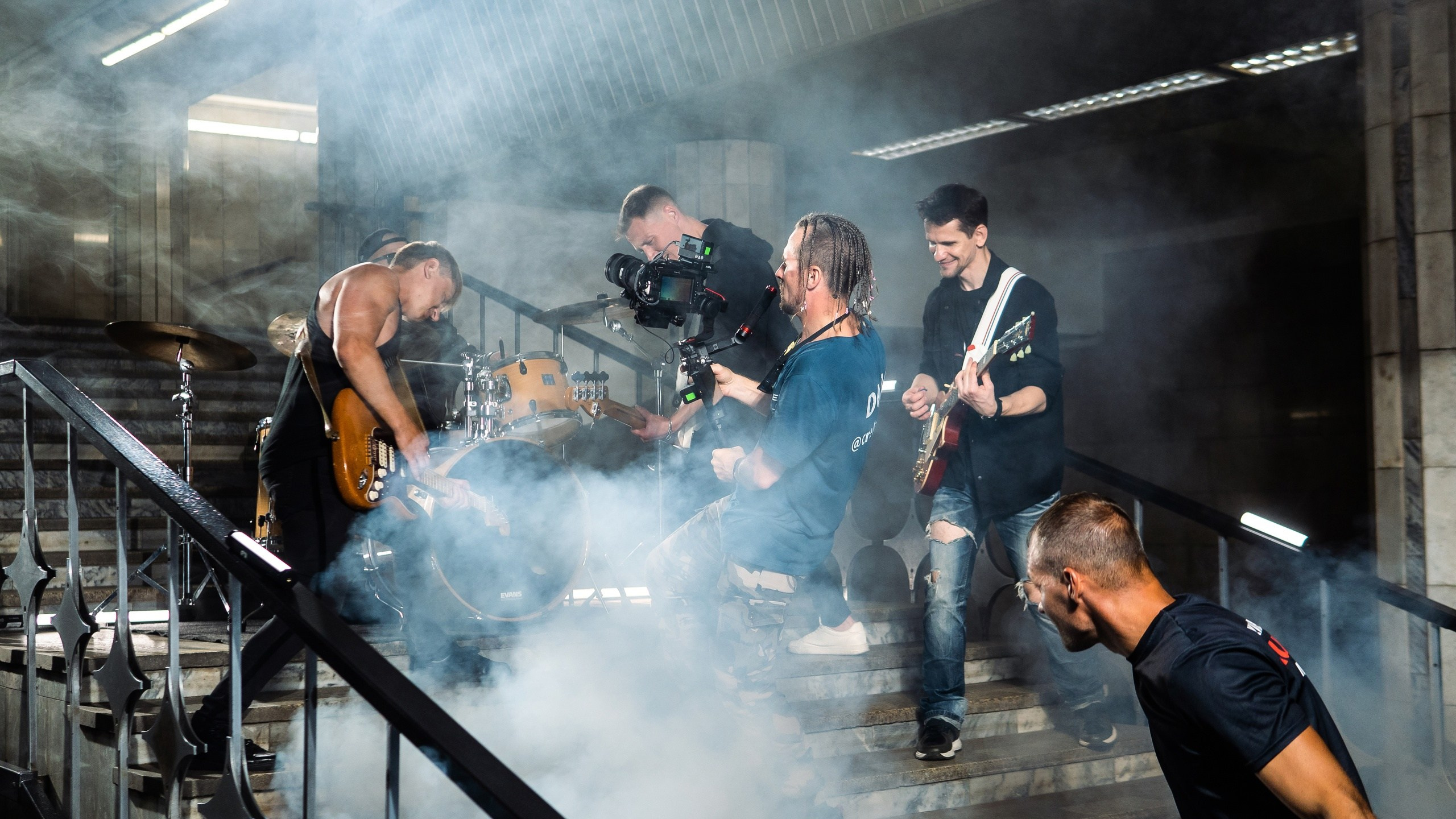 съемка клипа в Новосибирском метро