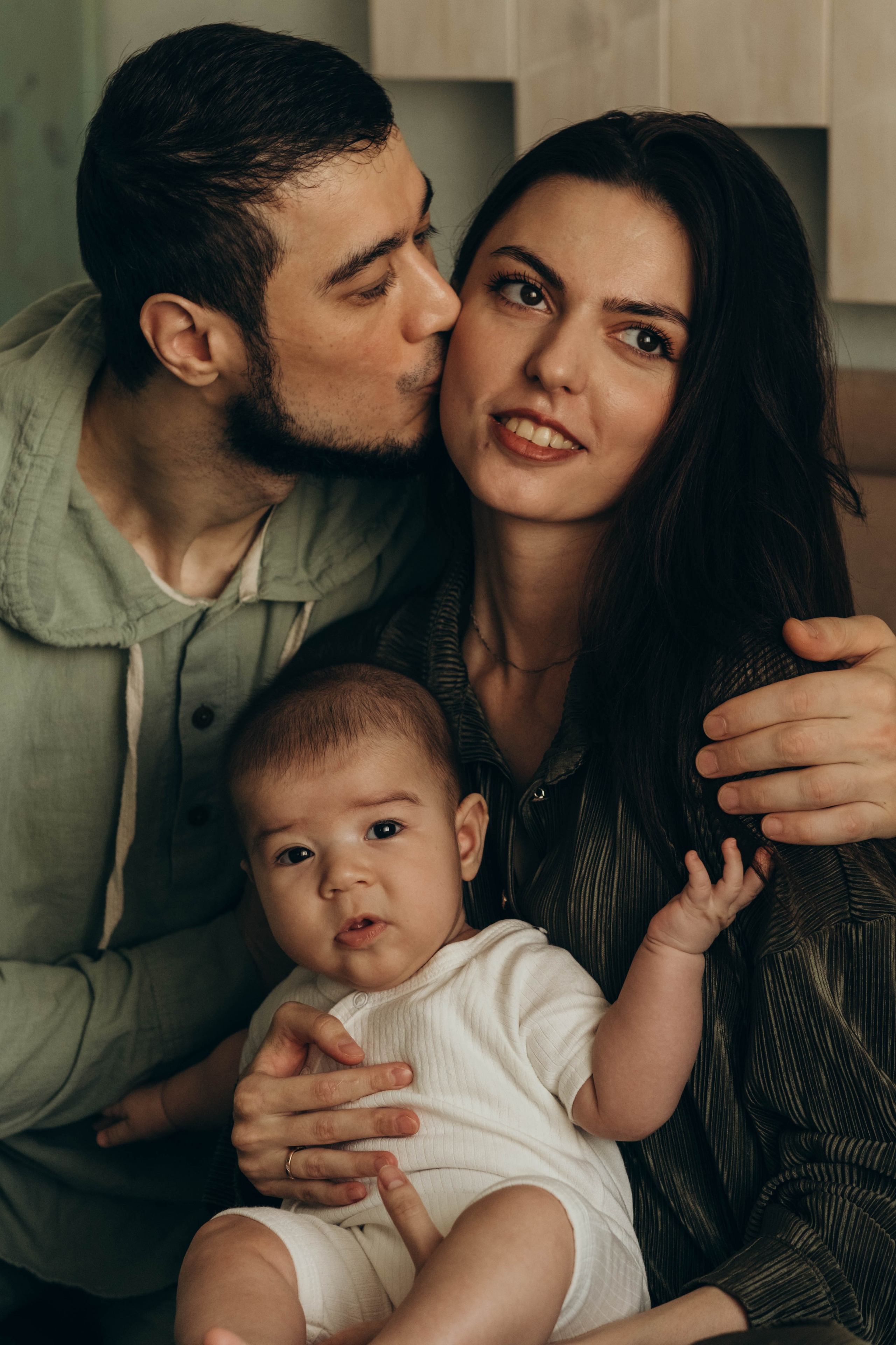 Малышка Эми с мамой и папой. Фотограф Евгения Войко Тюмень