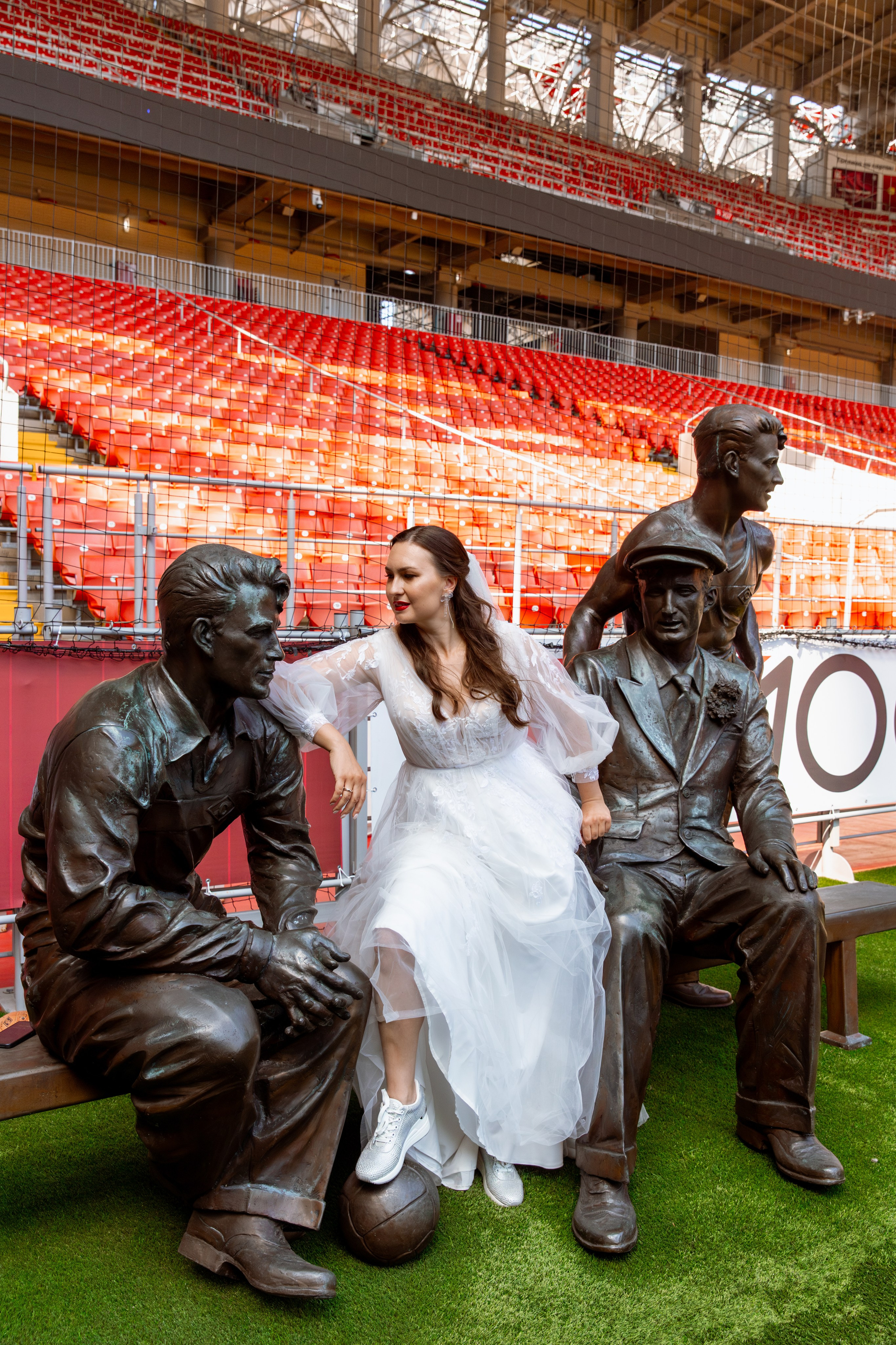 На стадионе Спартак. Свадебный и семейный фотограф Москва и Московская область
