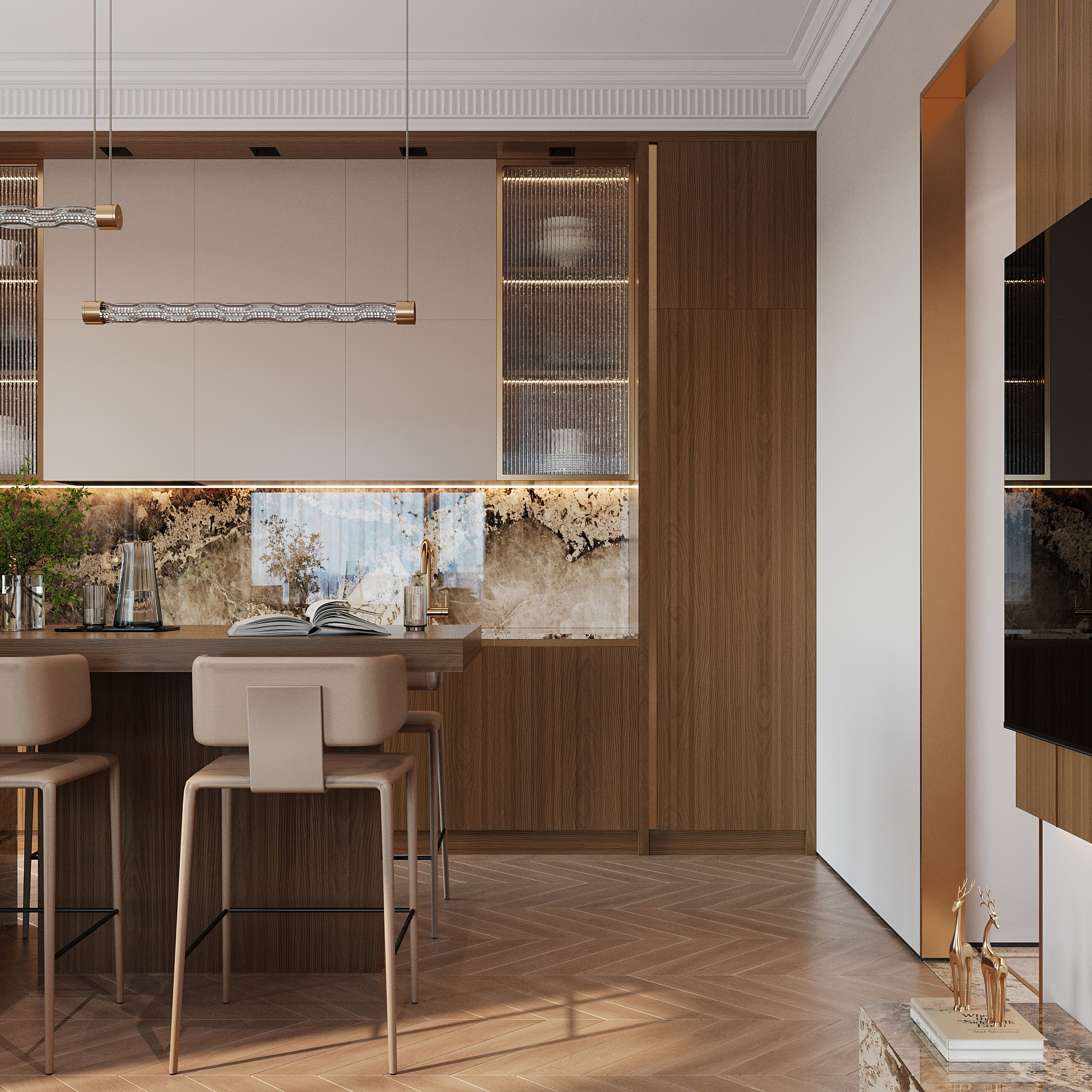 ЖК Павелецкая сити. Дизайн интерьера в Москве