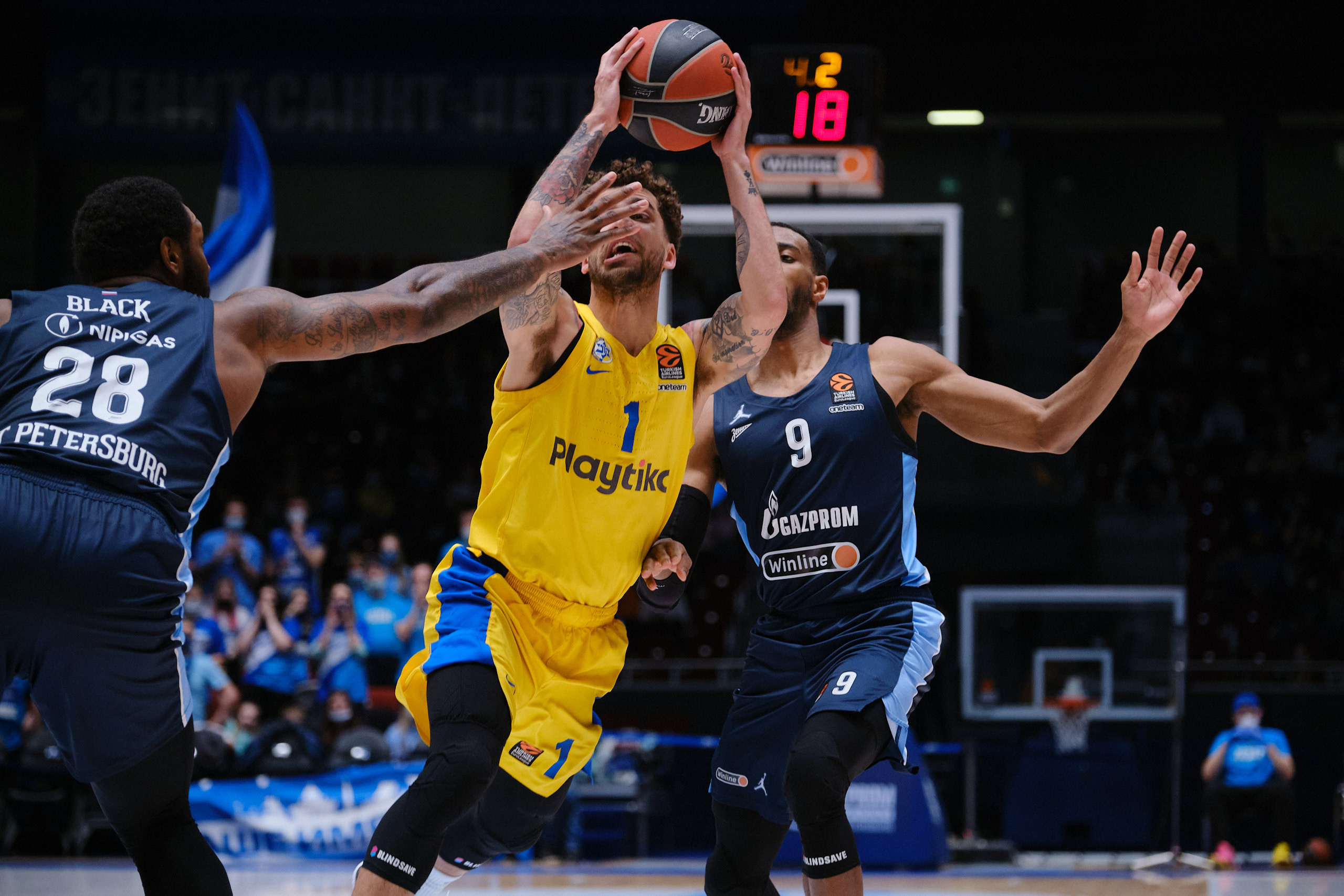 Баскетбольная евролига. Сергей Грачев профессиональный фотограф в Санкт-Петербурге