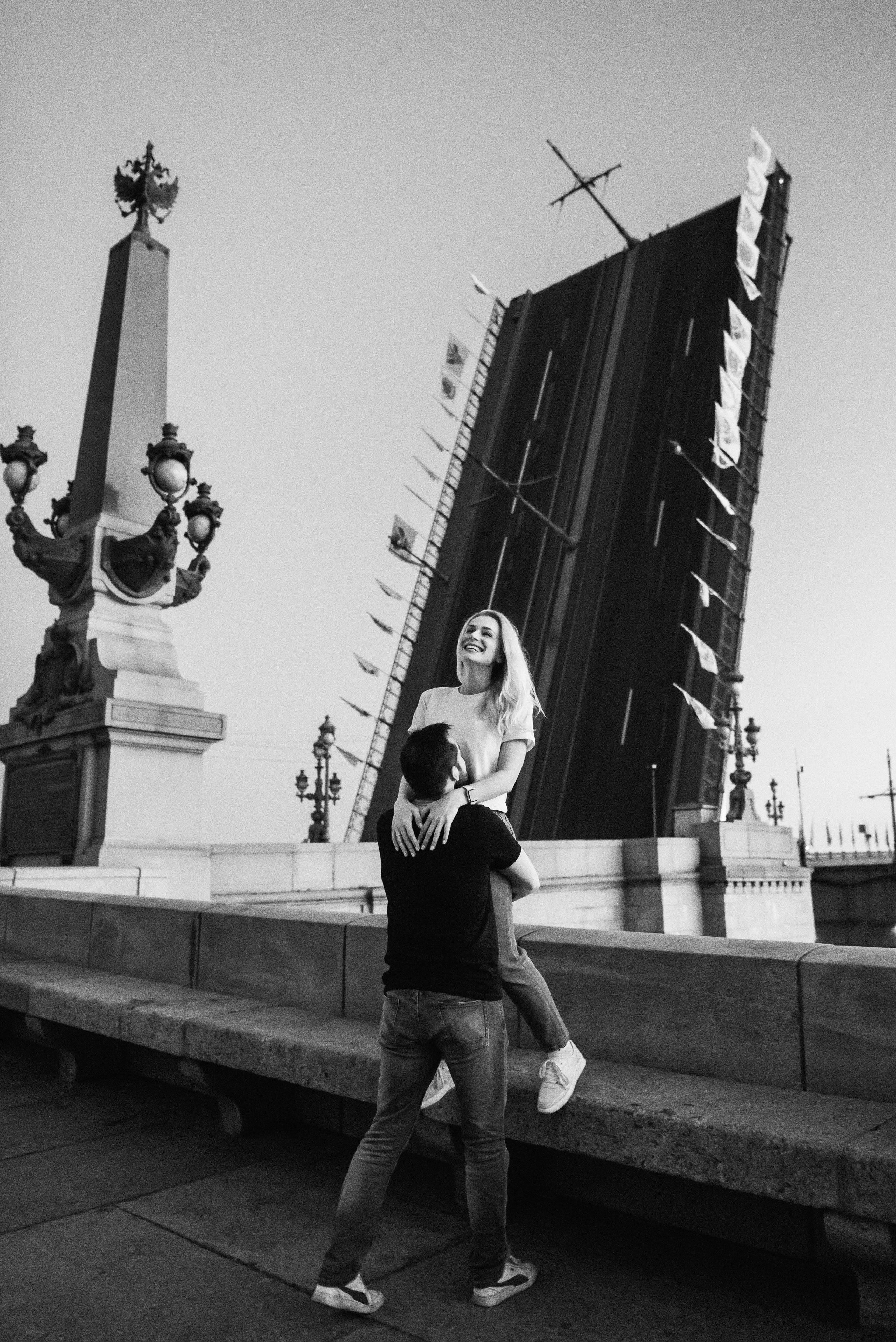 Лера и Женя. Разводные мосты. Рассвет. Свадебный фотограф в Санкт-Петербурге София Шубик