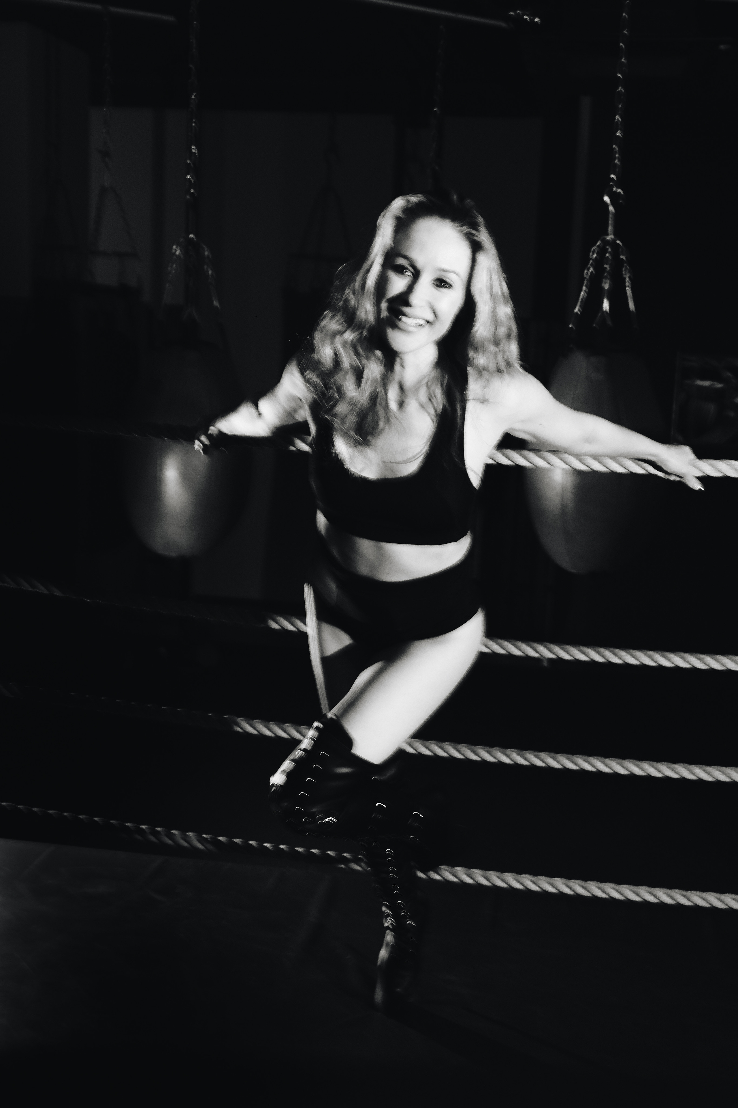 Дарья. Боксерский ринг. Фотограф Наташа Лисица