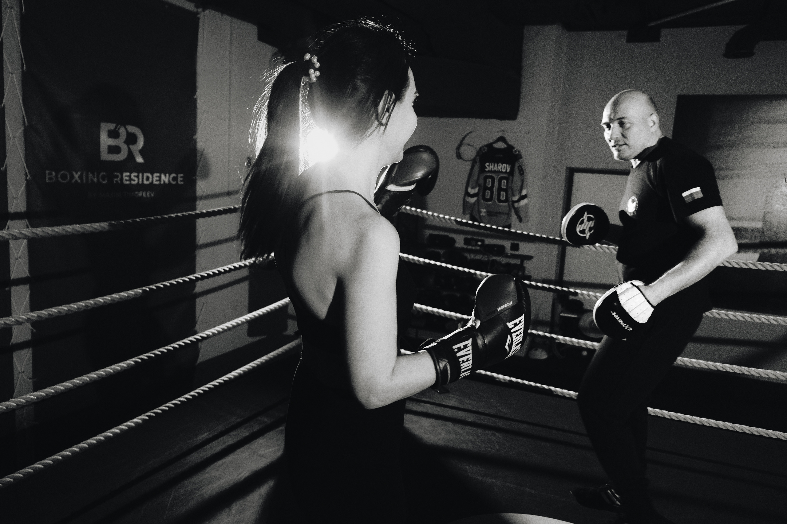 Инна. Тренировка по боксу. Фотограф Наташа Лисица