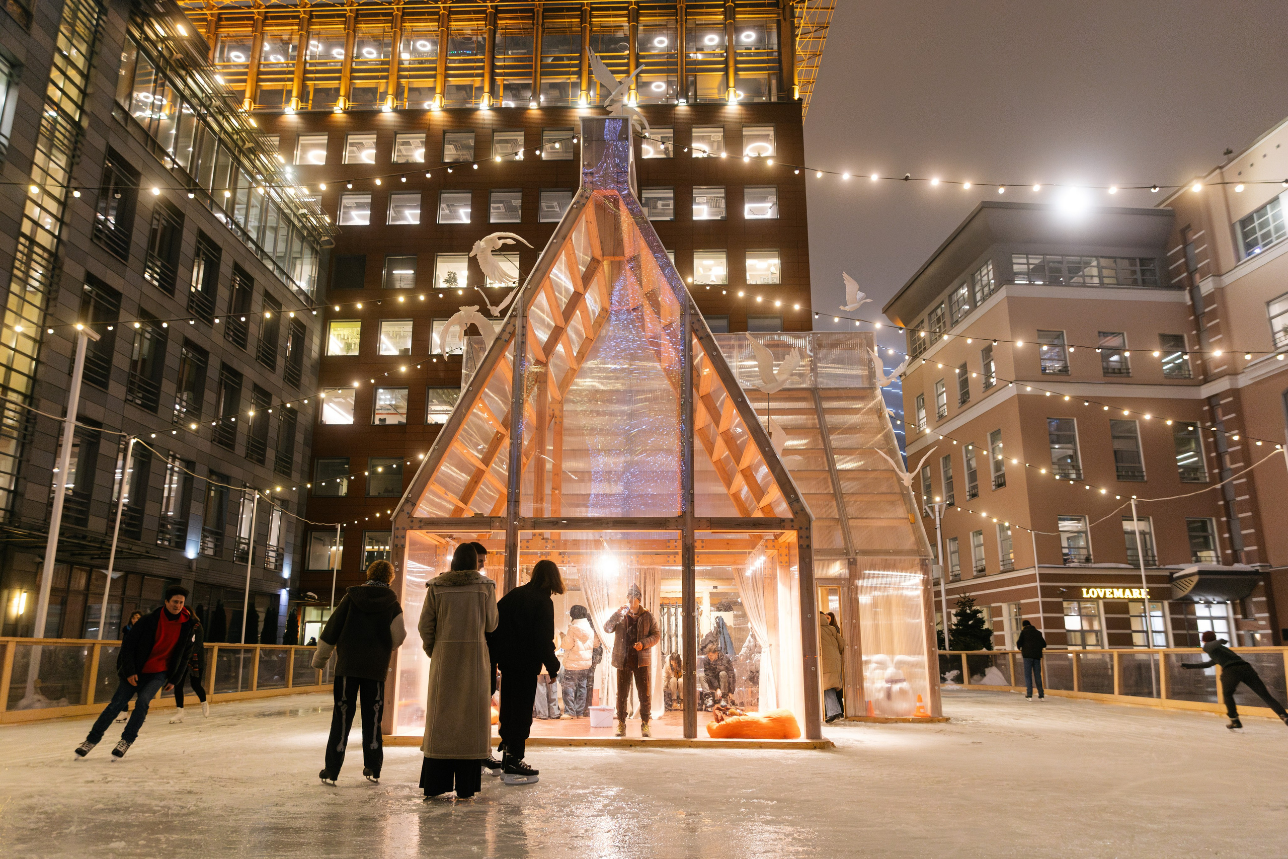 Открытие катка Яндекса. Репортажный фотограф в Москве Лера Зиновьева