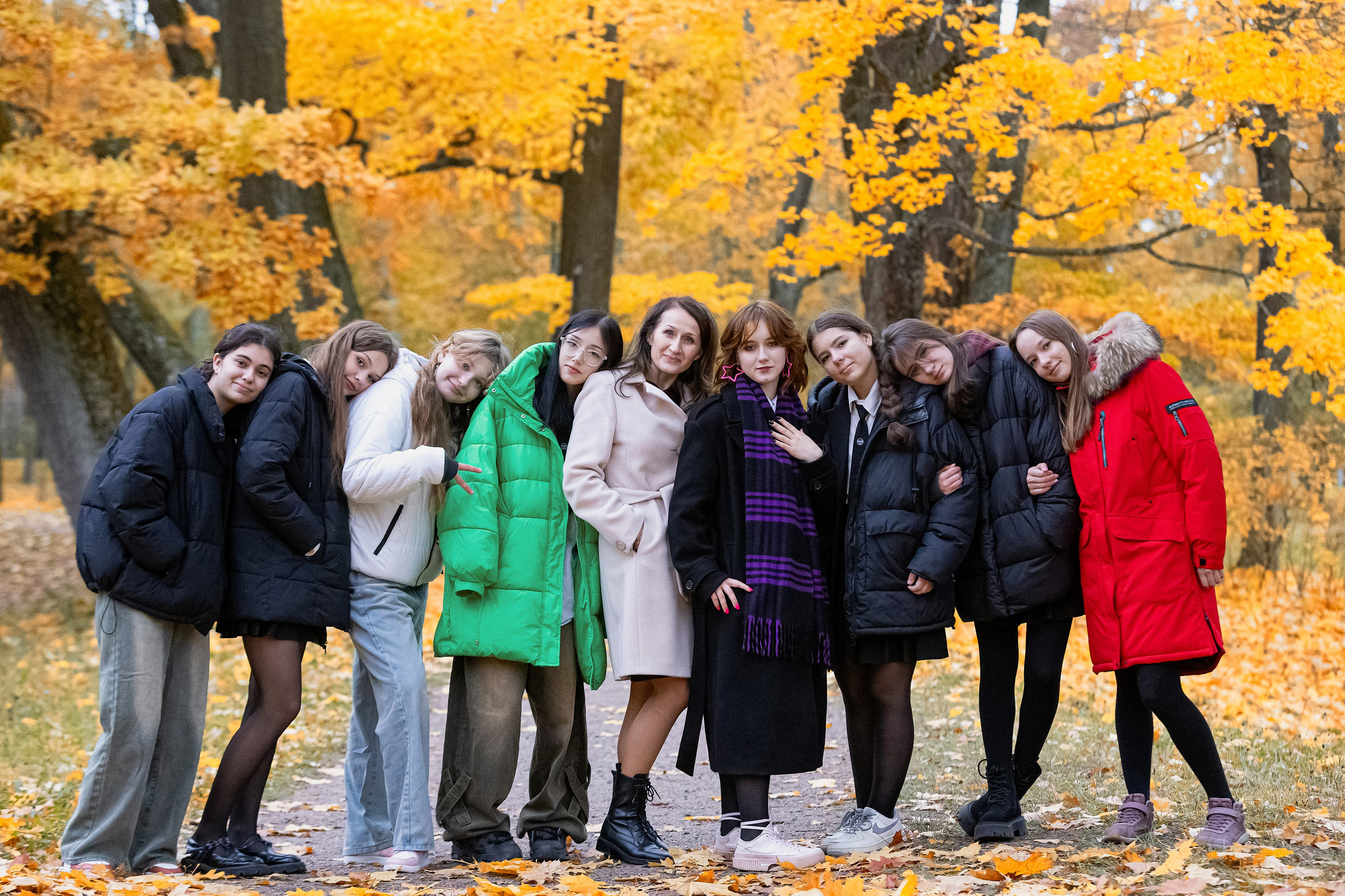 Осень. Старшая школа. Свадебный, семейный, детский фотограф в Санкт-Петербурге