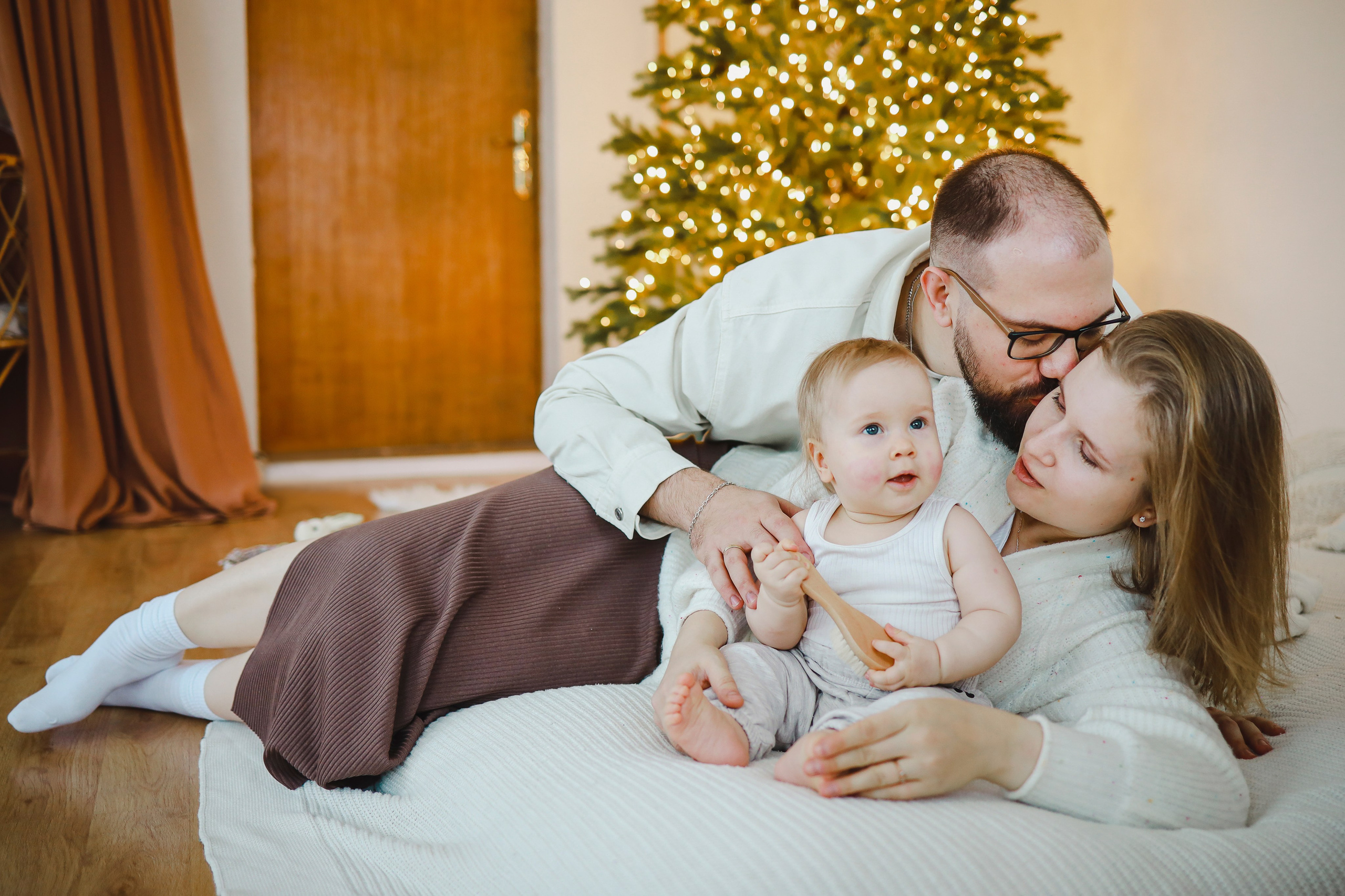 Первый Новый год. Семейный фотограф в Москве Ольга Комарова