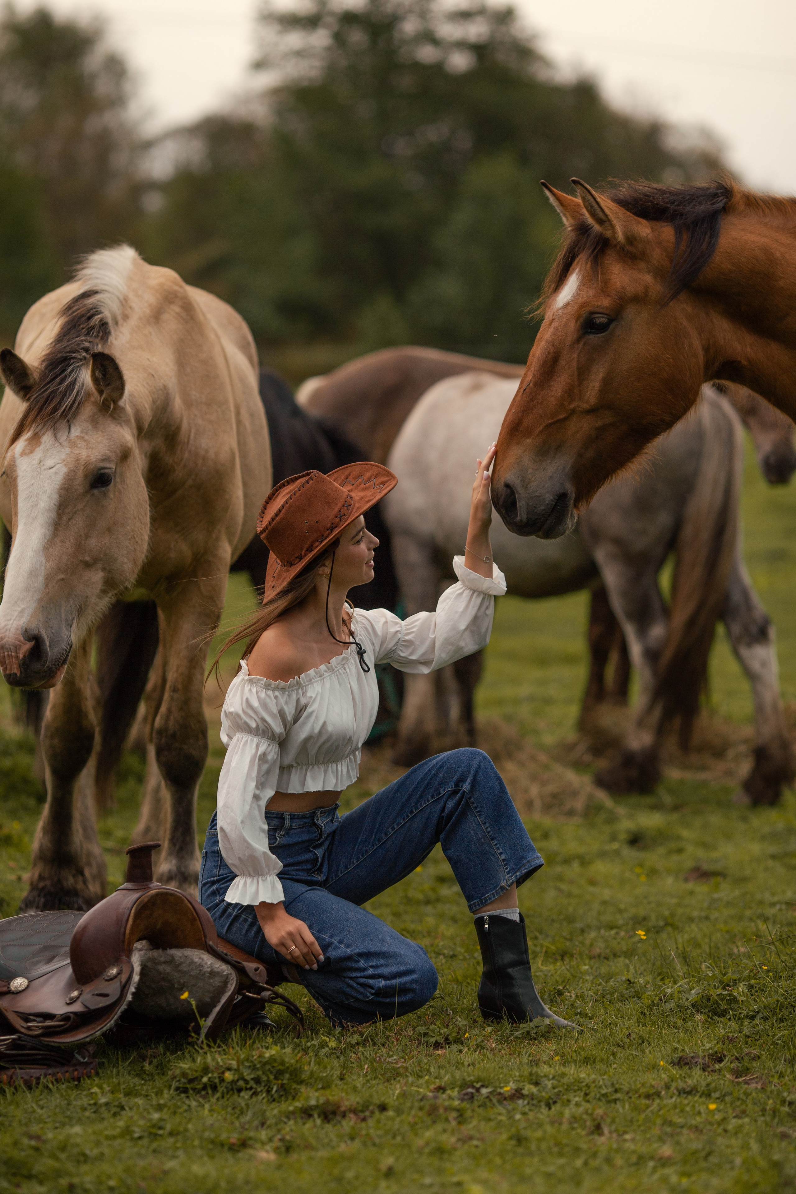 Парная фотосессия с лошадью