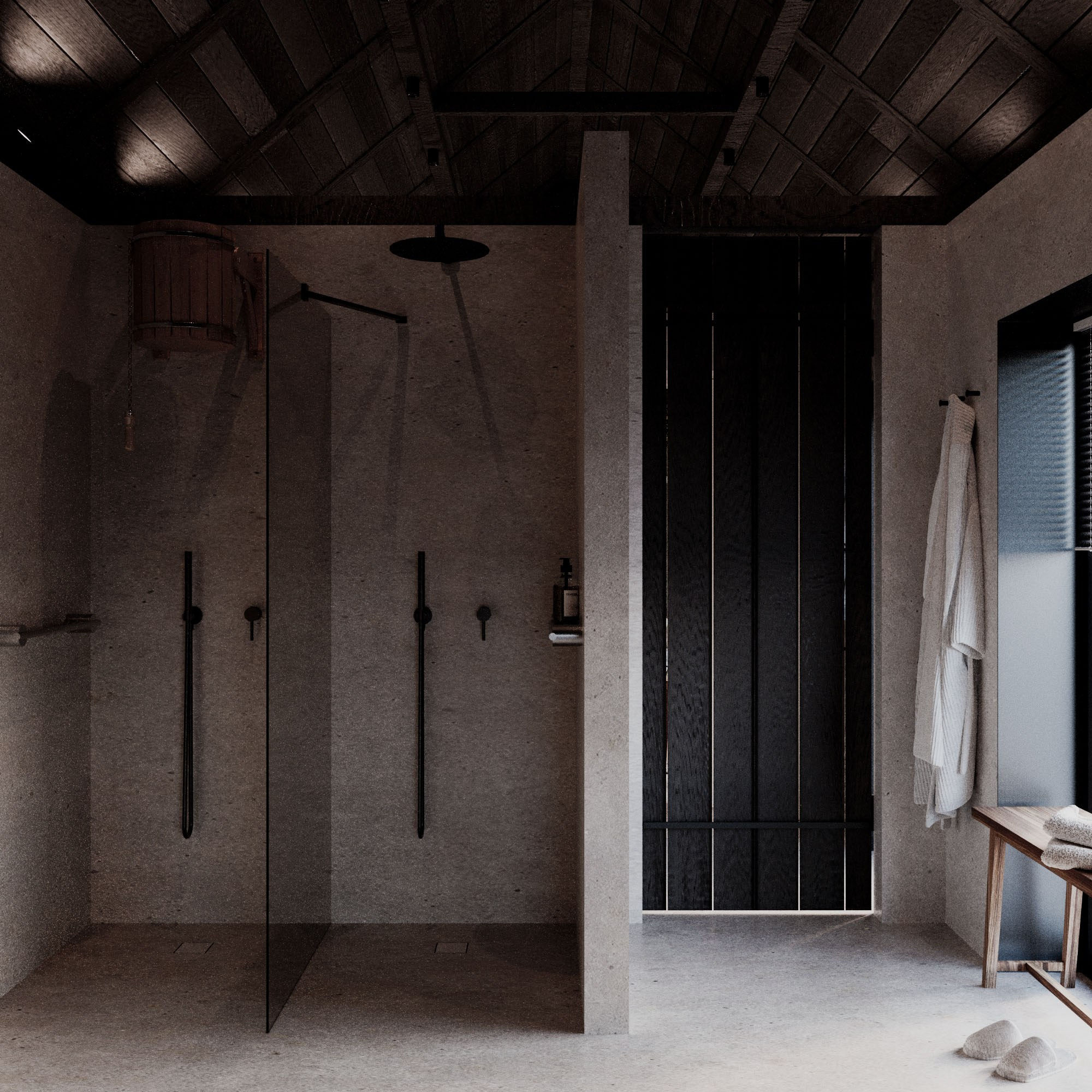 Баня, п.Манский. Дизайн интерьера от Дмитрия Баландина