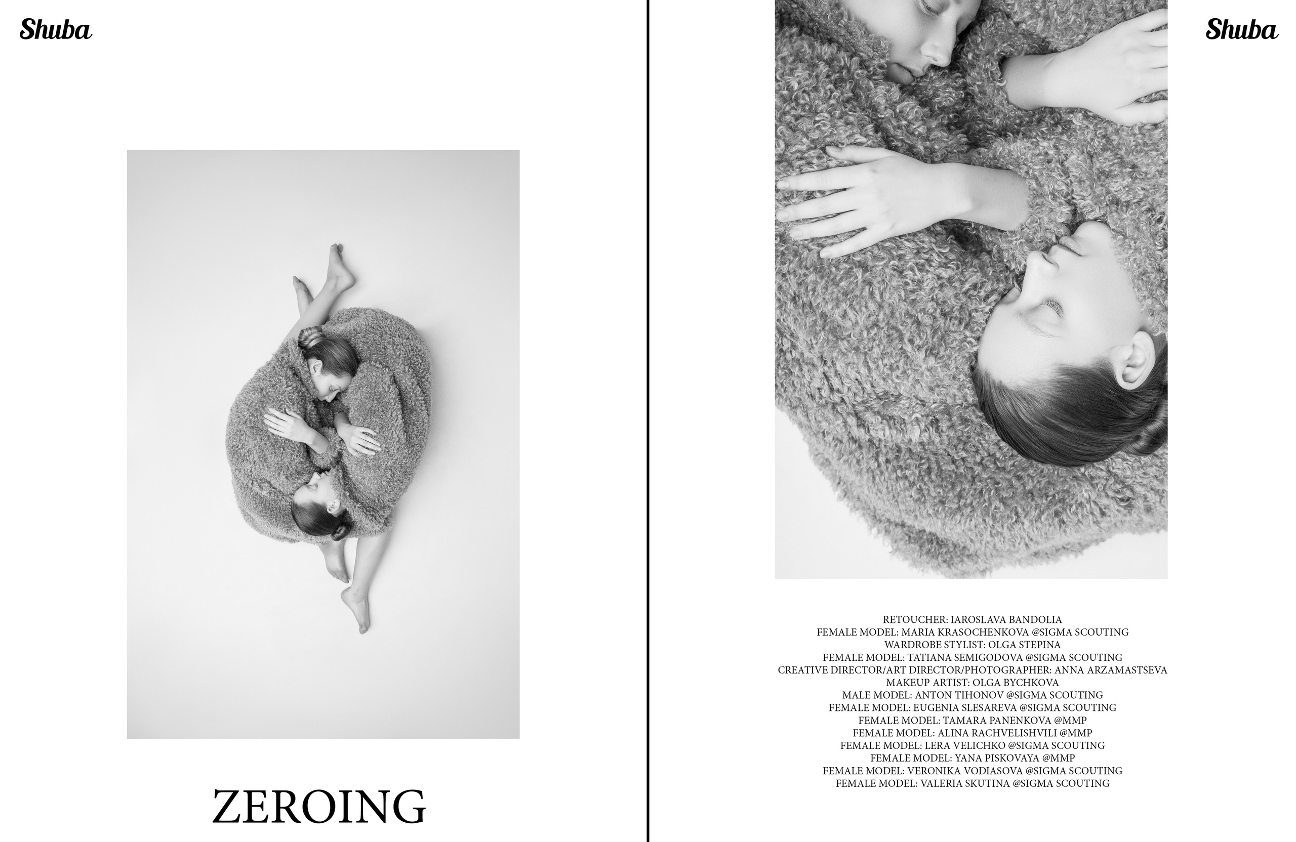 ZEROING — COVER STORY for SHUBA Magazine. Photographer Anna Arzamastseva