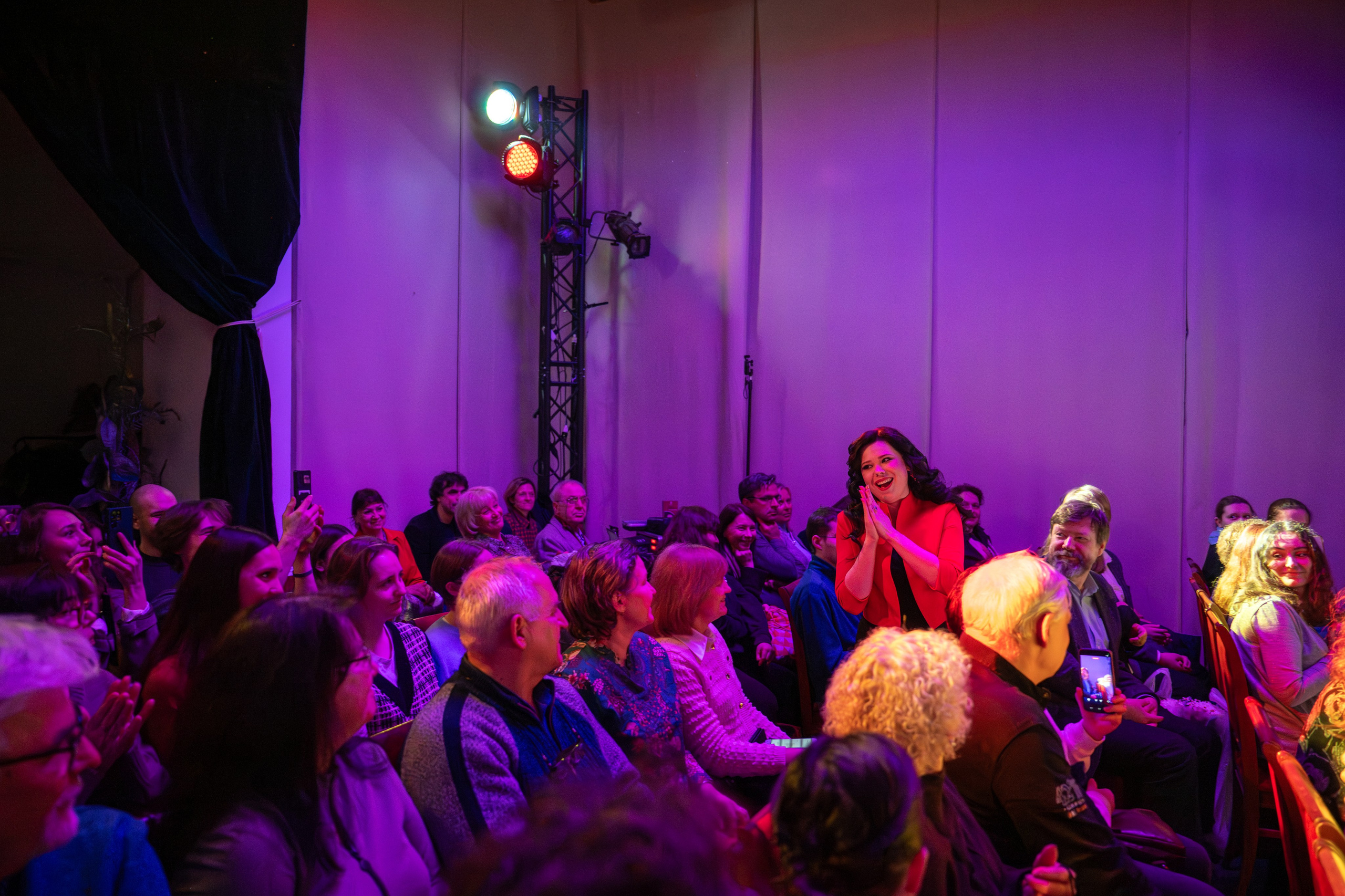 Творческий вечер Екатерины Кузнецовой в камерном пространстве Московского театра оперетты. 2026. Фотограф Анна Мельникова | Москва