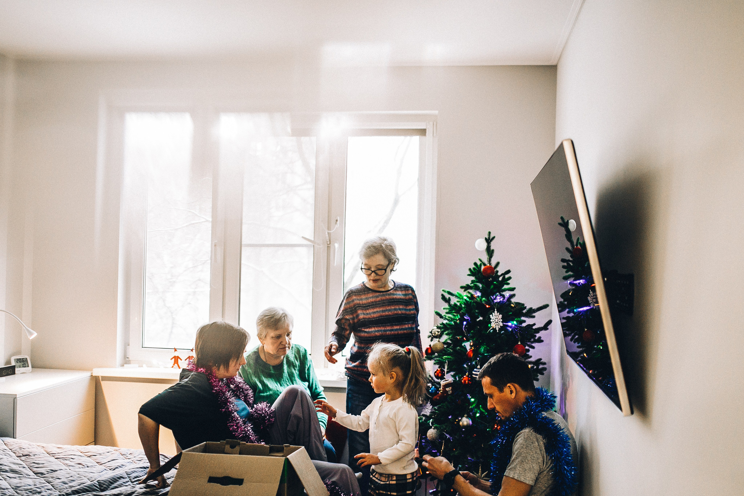 Новогодняя домашняя фотосъемка. Фотограф Лебедева Наталья