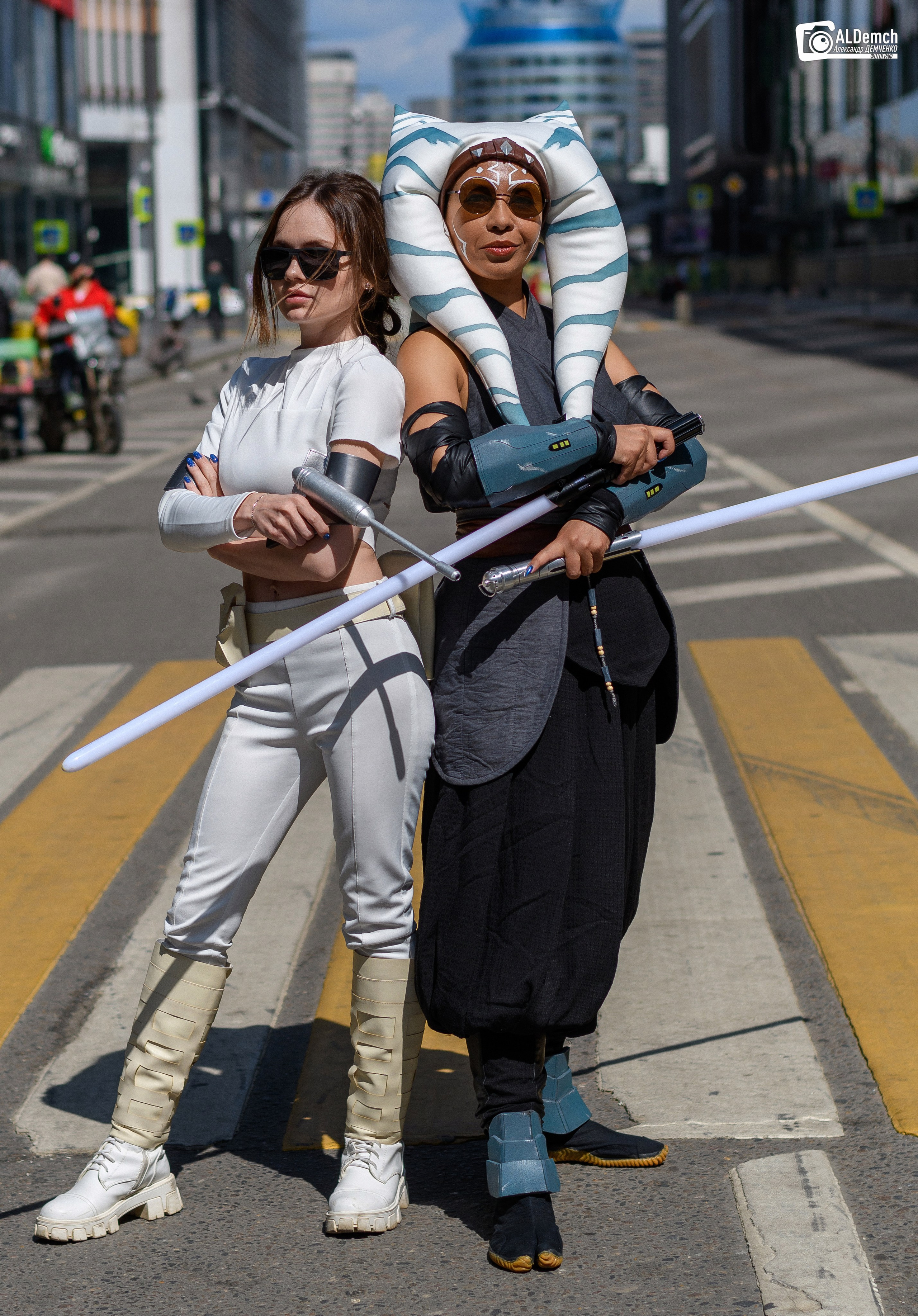 Асока Тано и Падме Амидала косплей фотосессия от фотографа в Москве. Персонажи из Звёздных войны (Star wars)