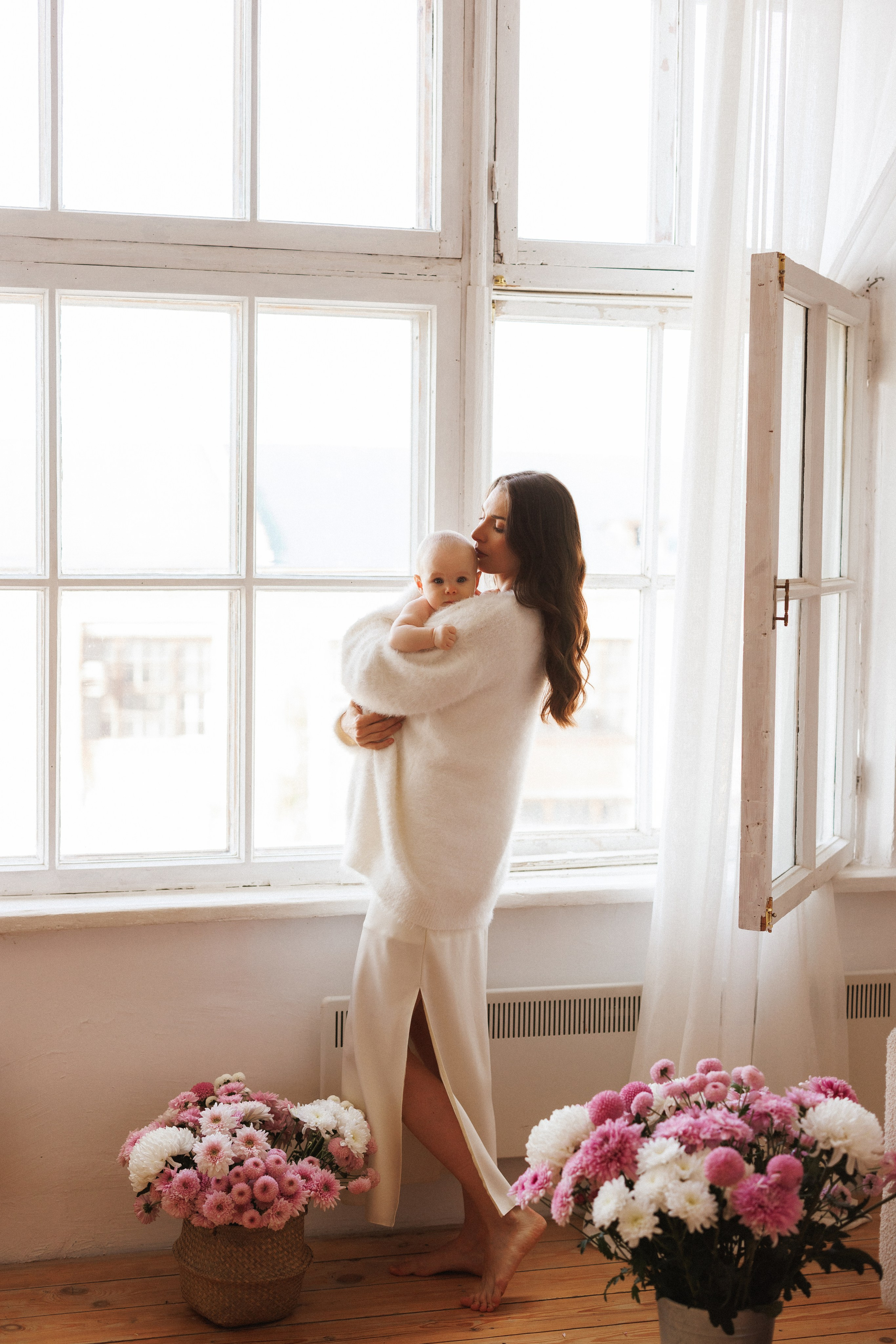 Фотосессия материнства, в фотостудии «Space JOBS», город Краснодар. Семейный и детский фотограф в Краснодаре Анна Трашкова