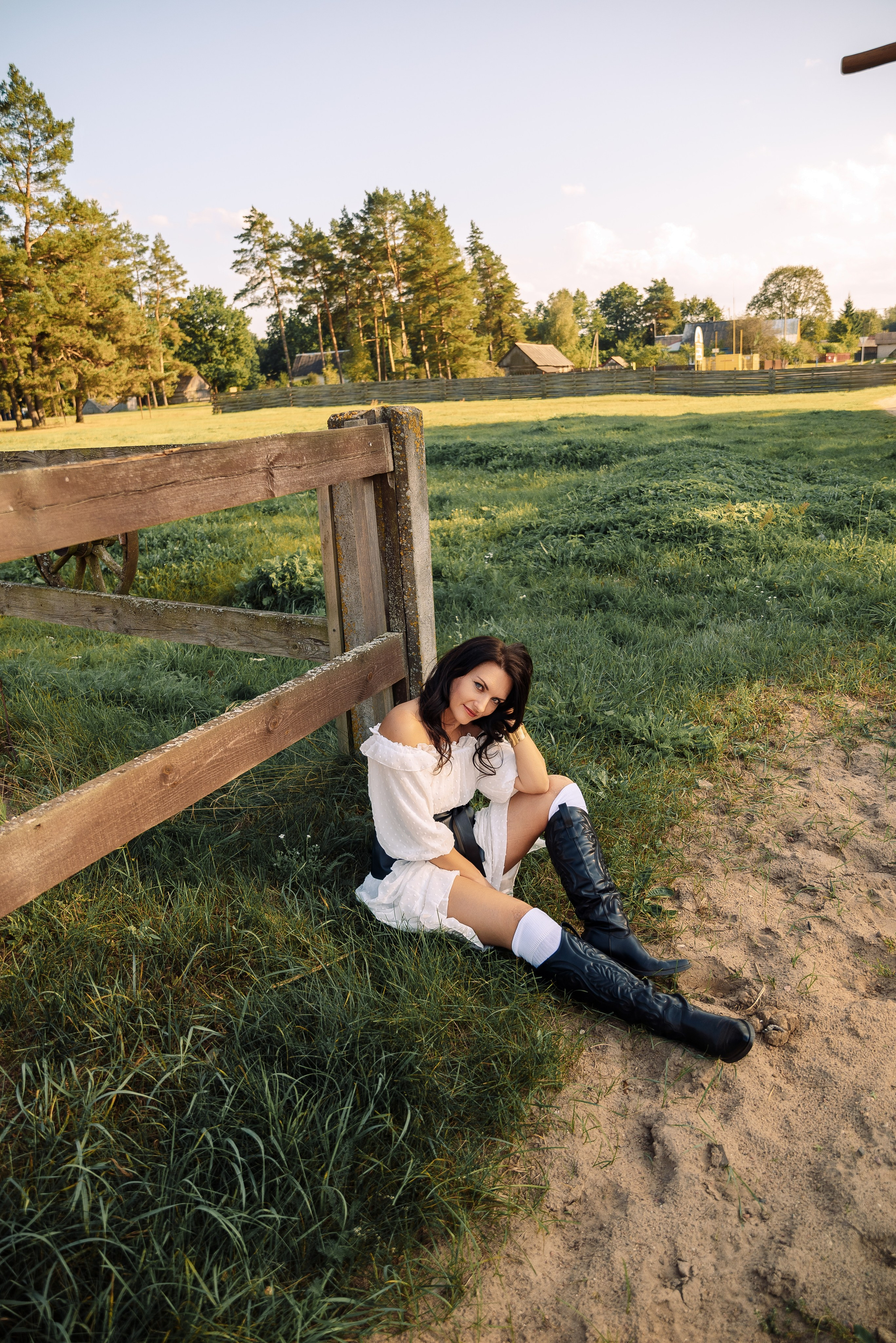 На ферме. Семейный детский фотограф. Фотосессия в Минске