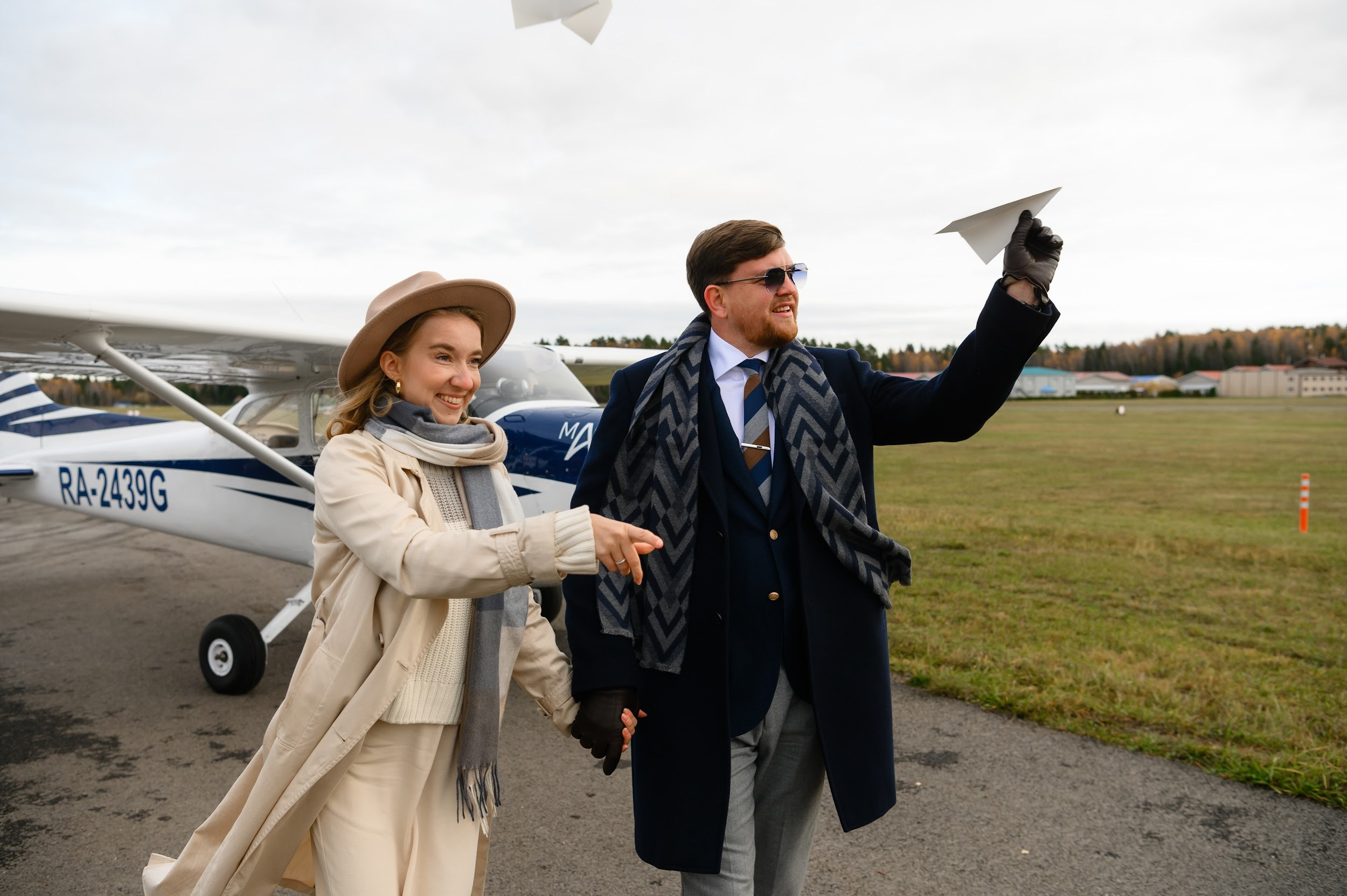 Love-story. Самолёт. Фотограф Марина Росси