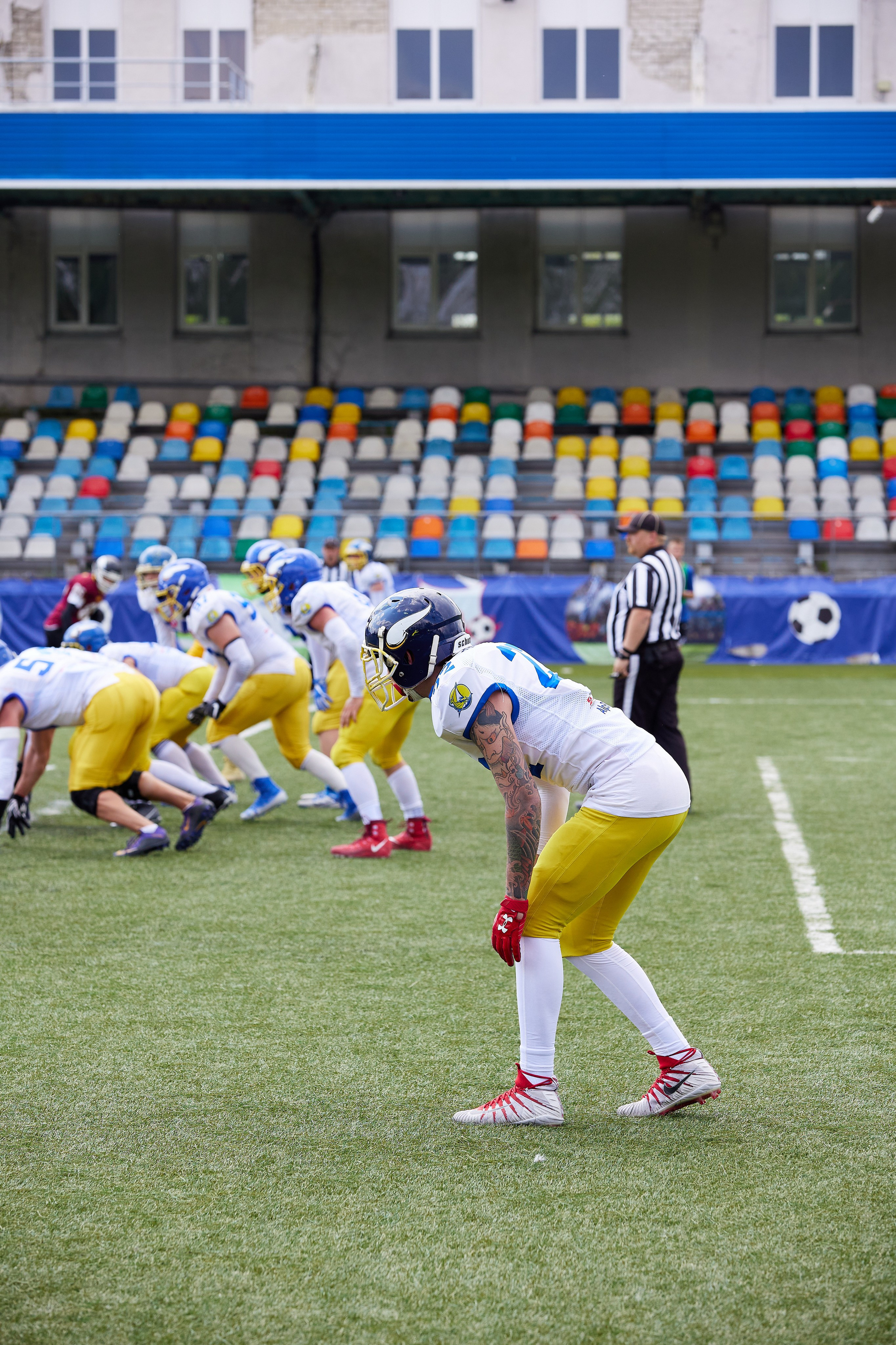 Американский футбол. Матч Чемпионата России — Апачи-Викинги. Светлана Родионова — фотограф спортивный и не только