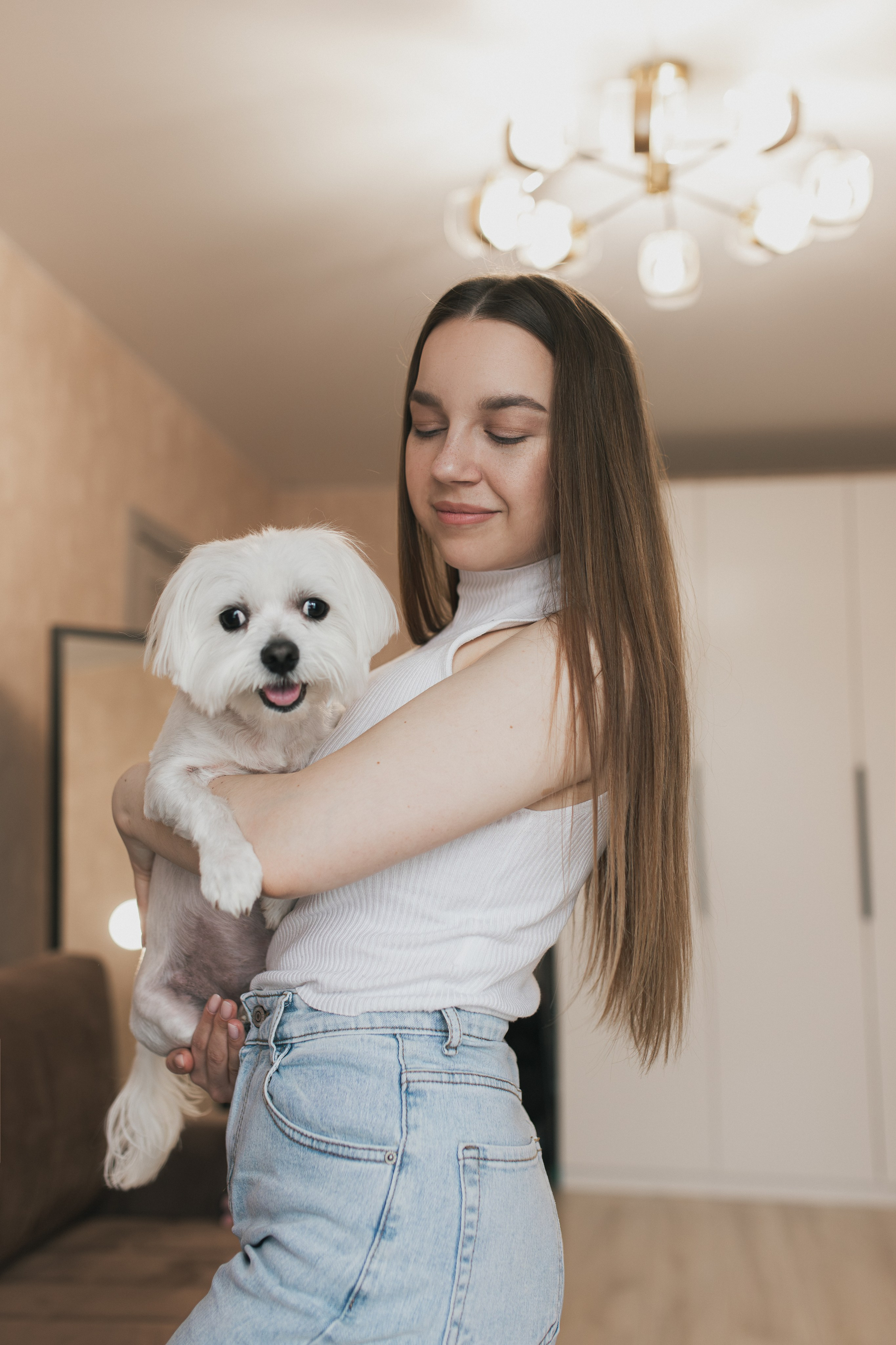 Лера и Тоффи: домашняя история. Портретный и репортажный фотограф в Воронеже: Анастасия Пузикова