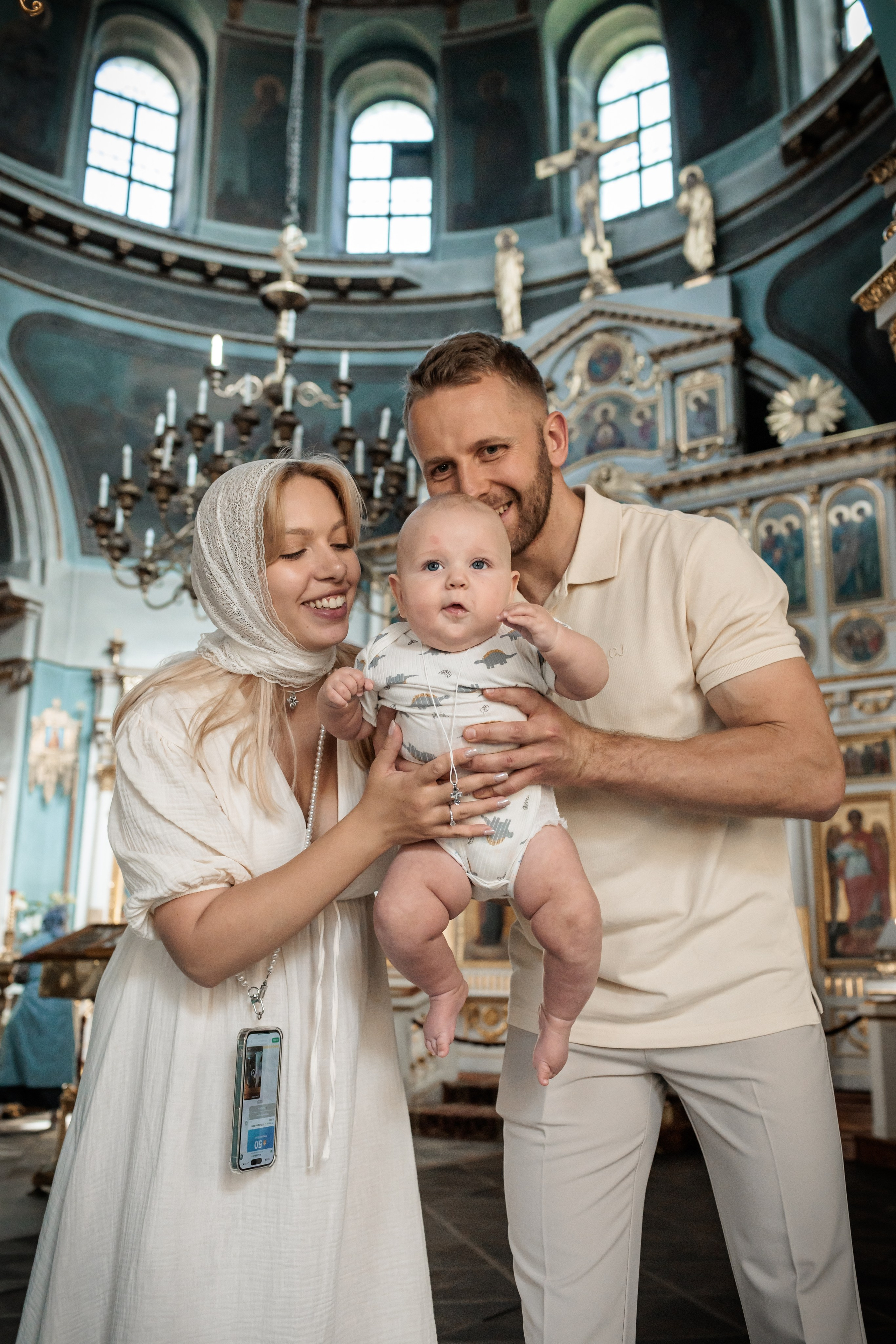 Крещение в Храме Успения Пресвятой Богородицы в Косино. Профессиональный фотограф в Москве и Мо Мария Шантарёва