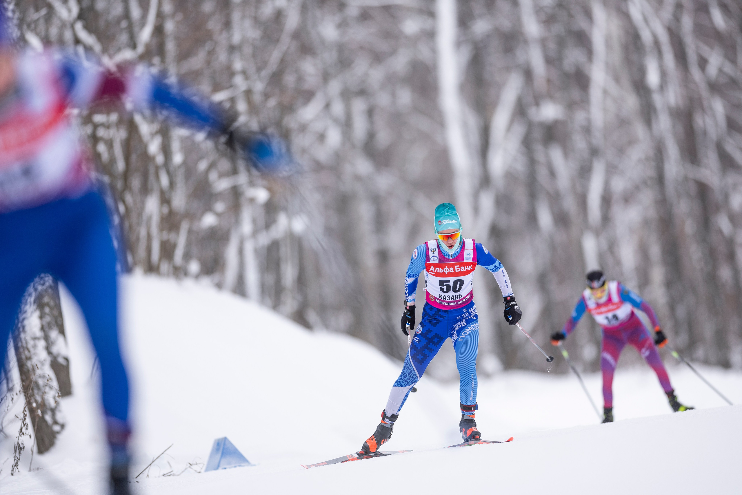 Кубок Росси по лыжным гонкам 2024. Женщины 10 км. Спортивный репортажный фотограф Казань Нафис Сиразетдинов