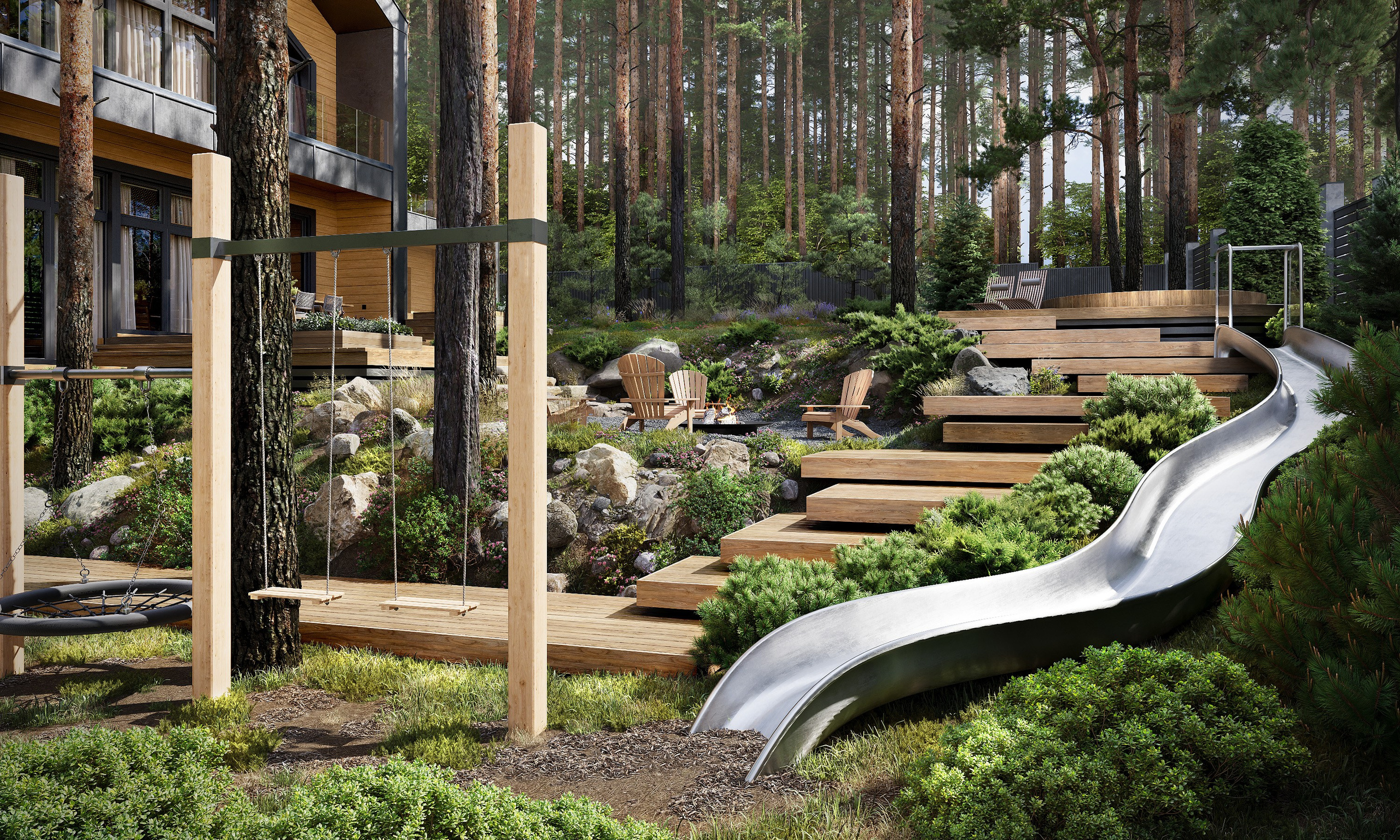 3D визуализация дома в с. Тимирязевское Томской области. 3D визуализация/ Юлия Будник