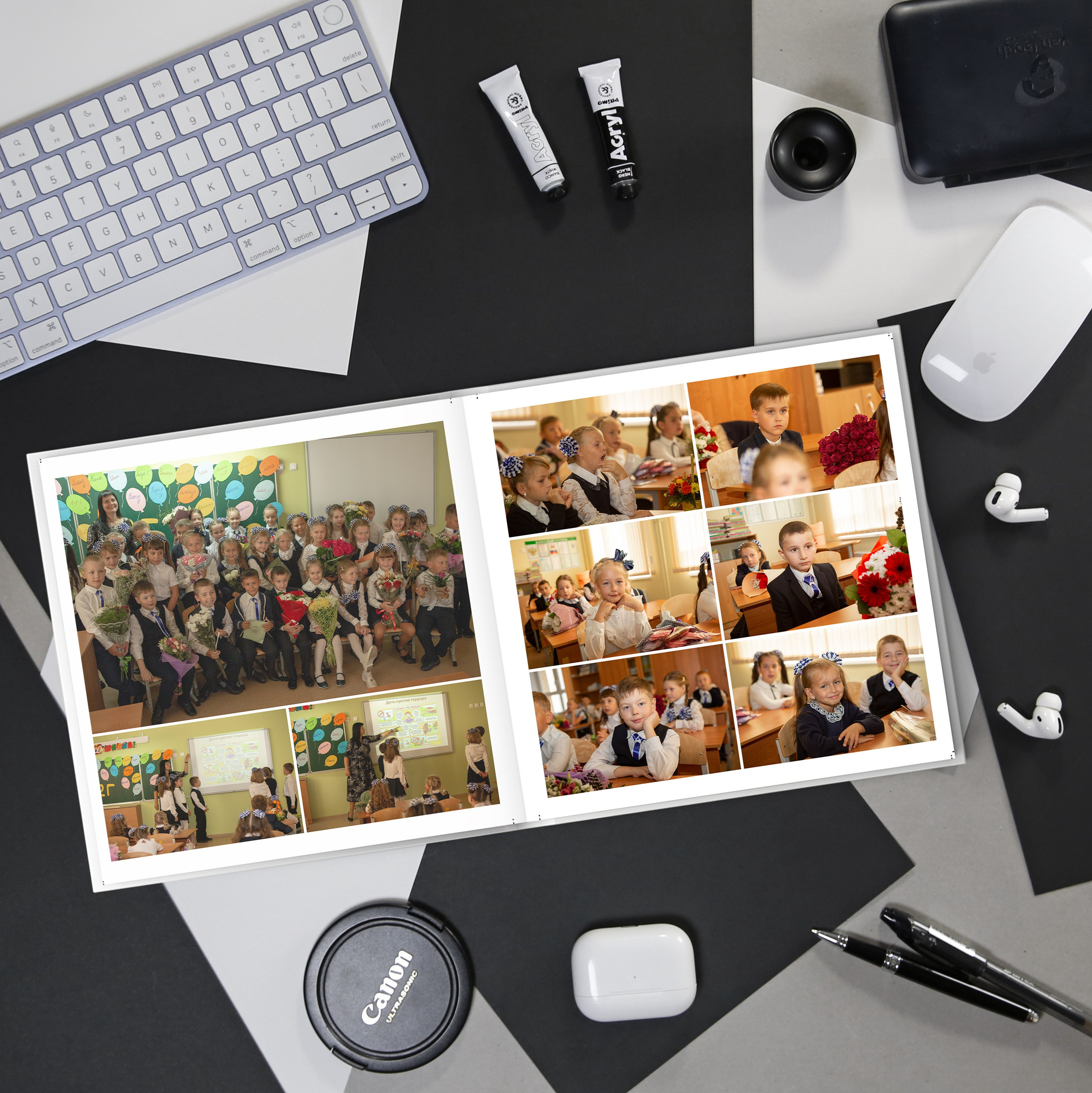 Альбом учителю начальной школы. Выпускные альбомы и школьный фотограф в Подольске, Троицке, Щербинке, Москве и Московской области