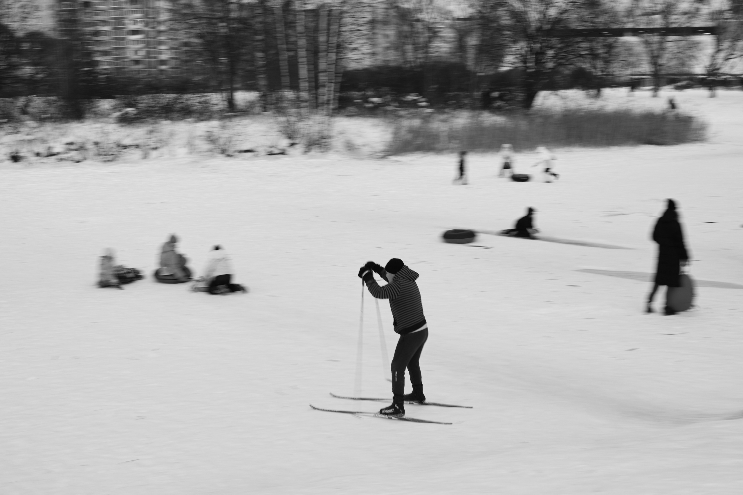 Зимний репортаж в Санкт-Петербурге — катание с горки | Филипп Линзин. Репортажный и портретный фотограф в Санкт-Петербурге Филипп Линзин