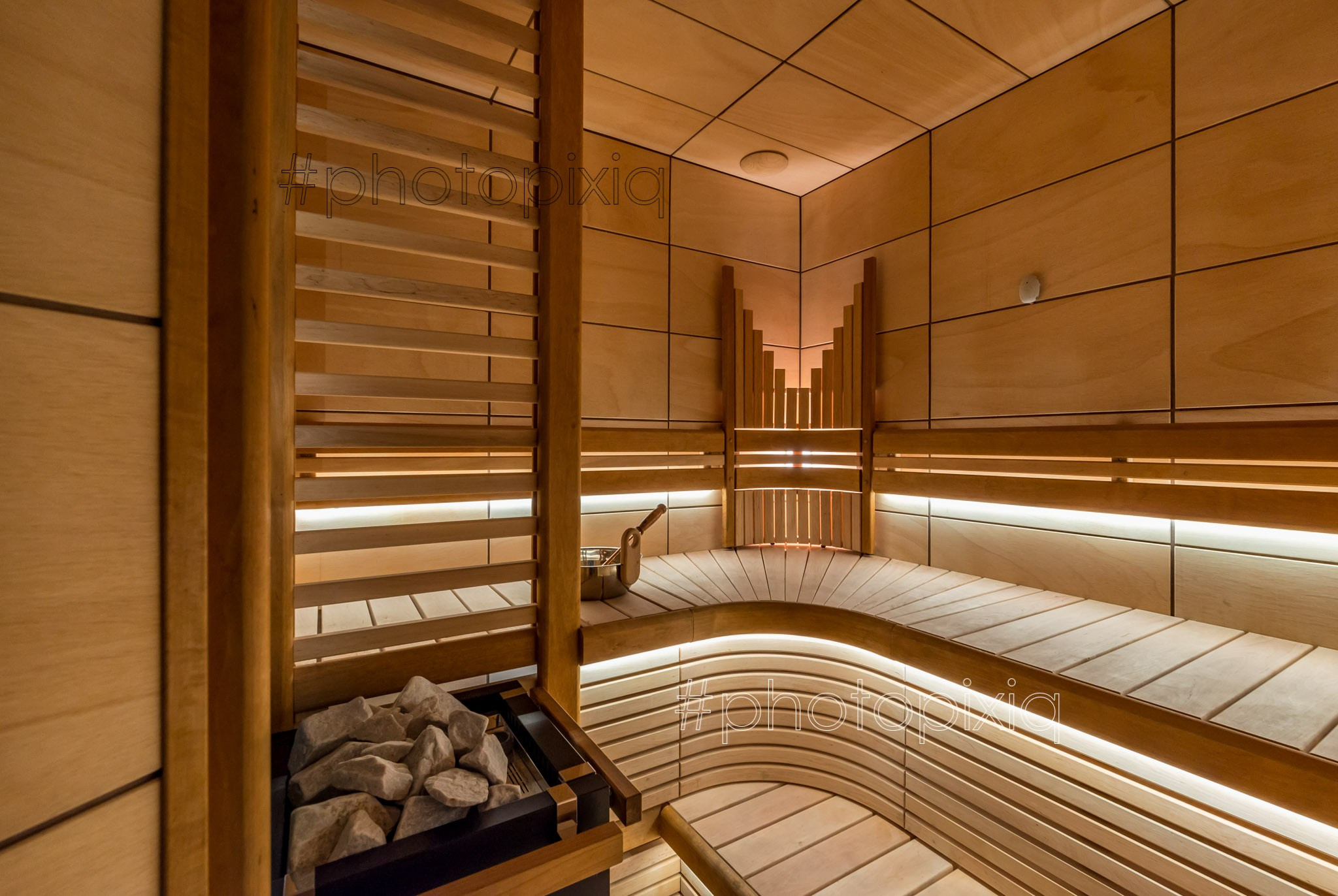 Интерьерная съёмка сауны с электропечью HARVIA. Интерьерная съёмка и виртуальные туры — Интерьерный фотограф Кузнецов Сергей (photopixiq)