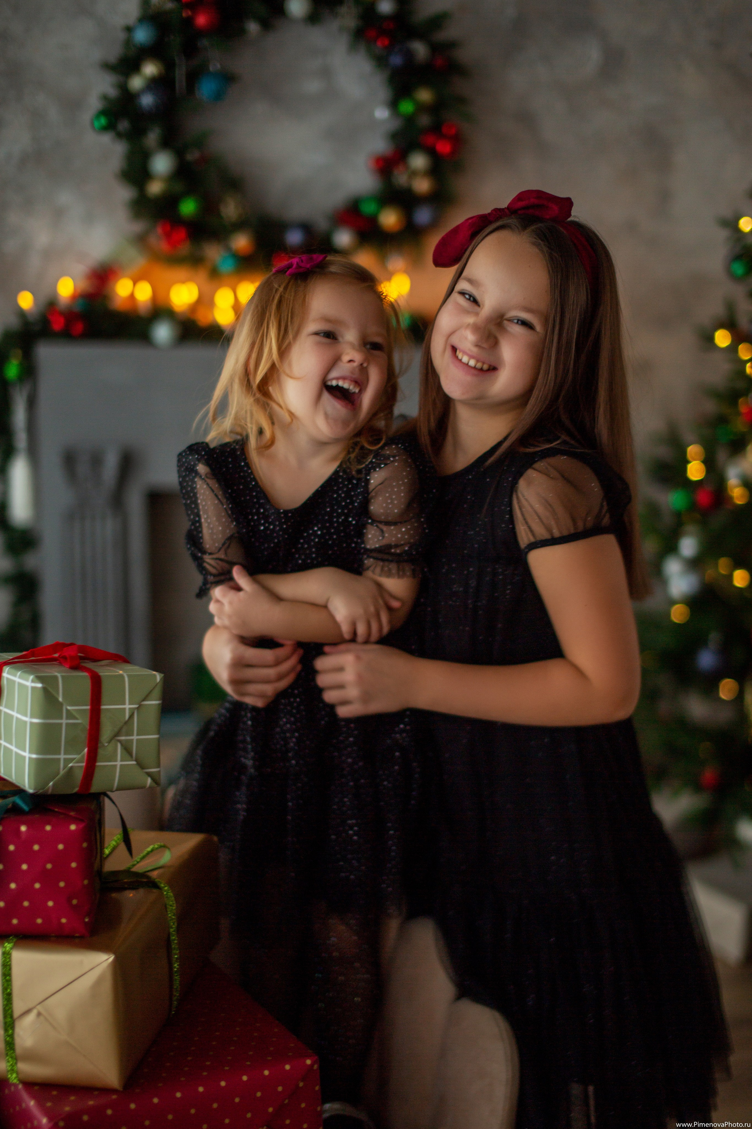 Новогодняя сказка Вари и Маруси, 2024. Семейный и детский фотограф в Петрозаводске