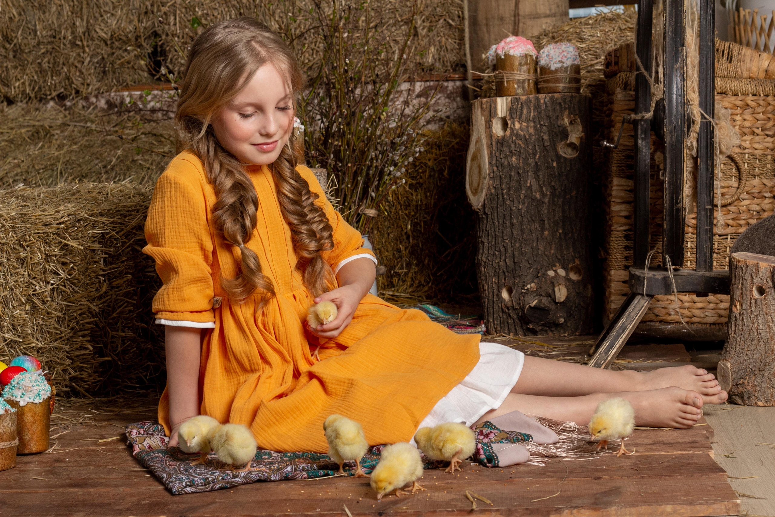 Пасхальная детская сьемка. Фотограф Екатерина Голицына