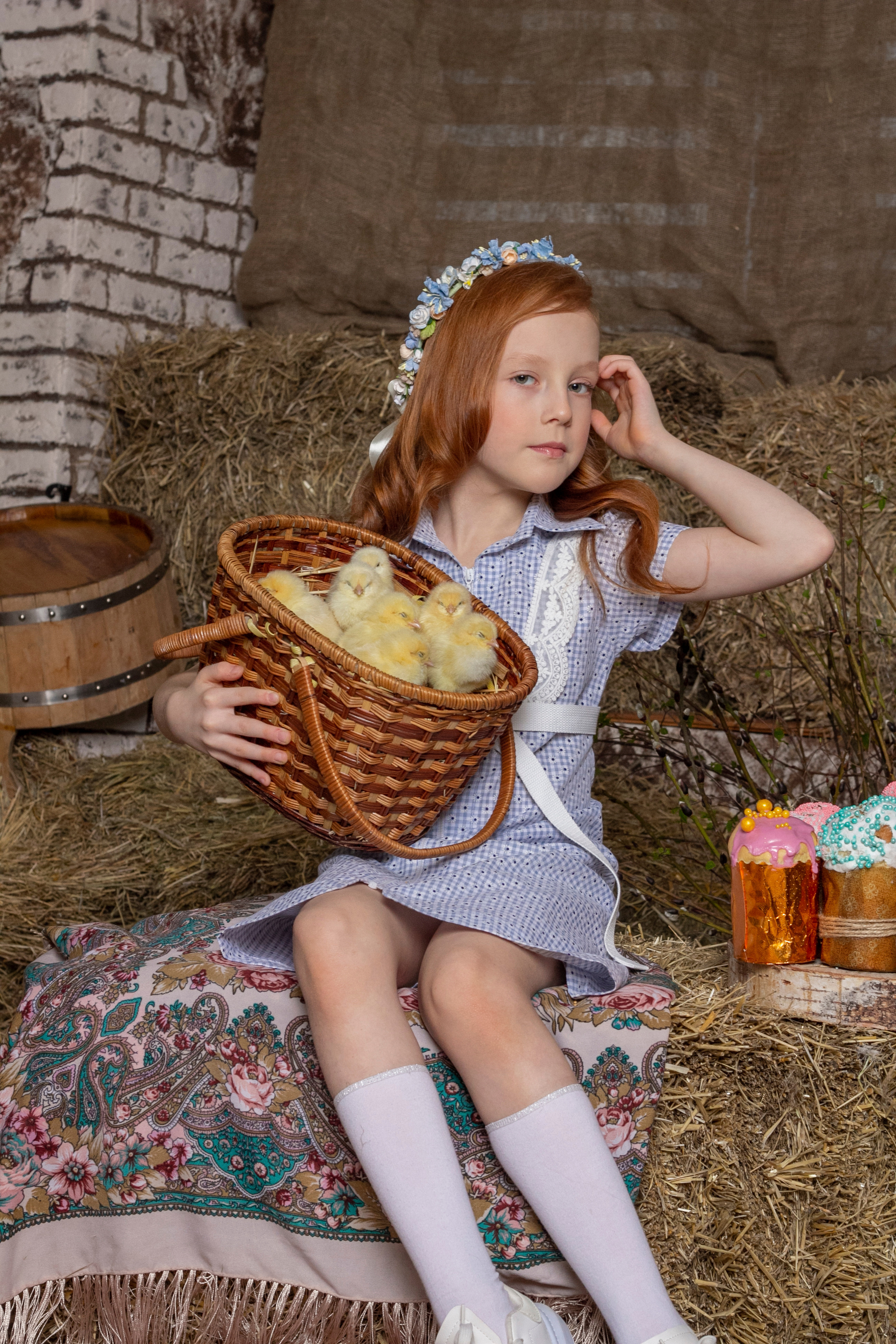 Пасхальная детская сьемка. Фотограф Екатерина Голицына