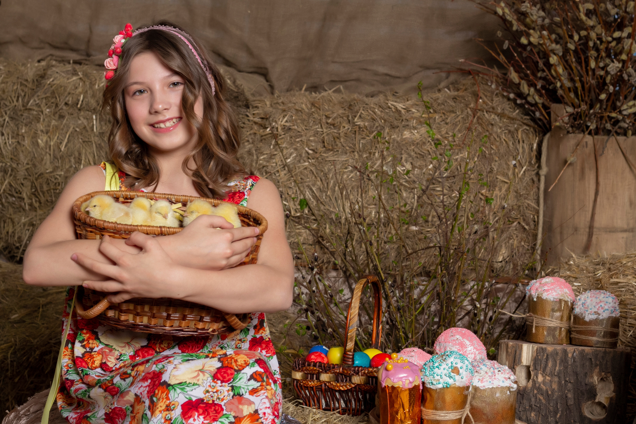 Пасхальная детская сьемка. Фотограф Екатерина Голицына