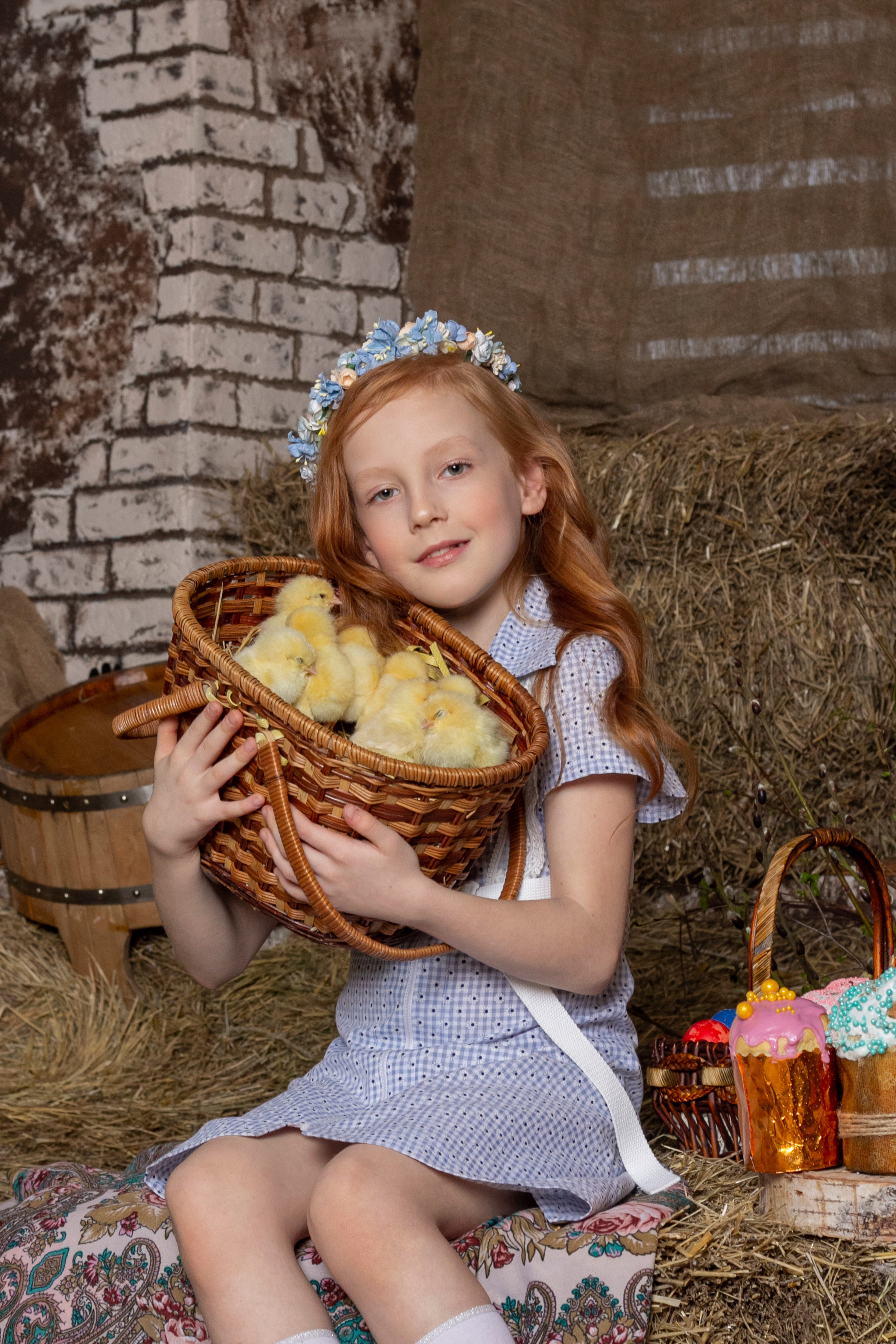 Пасхальная детская сьемка. Фотограф Екатерина Голицына