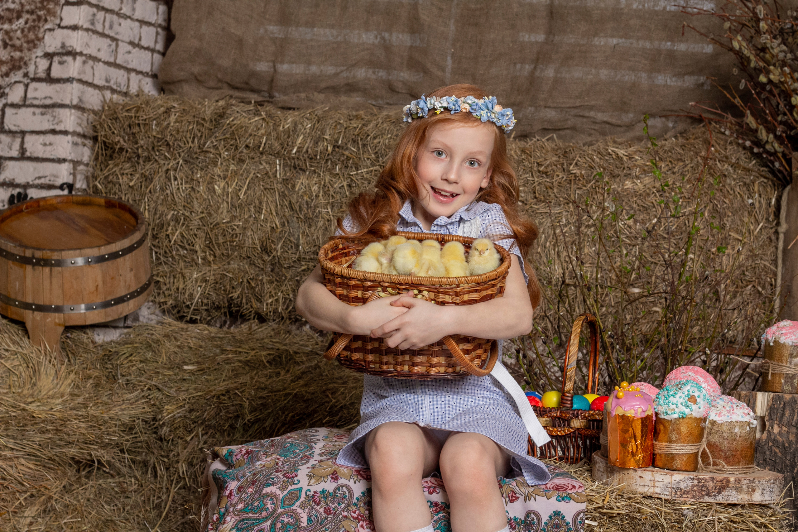 Пасхальная детская сьемка. Фотограф Екатерина Голицына