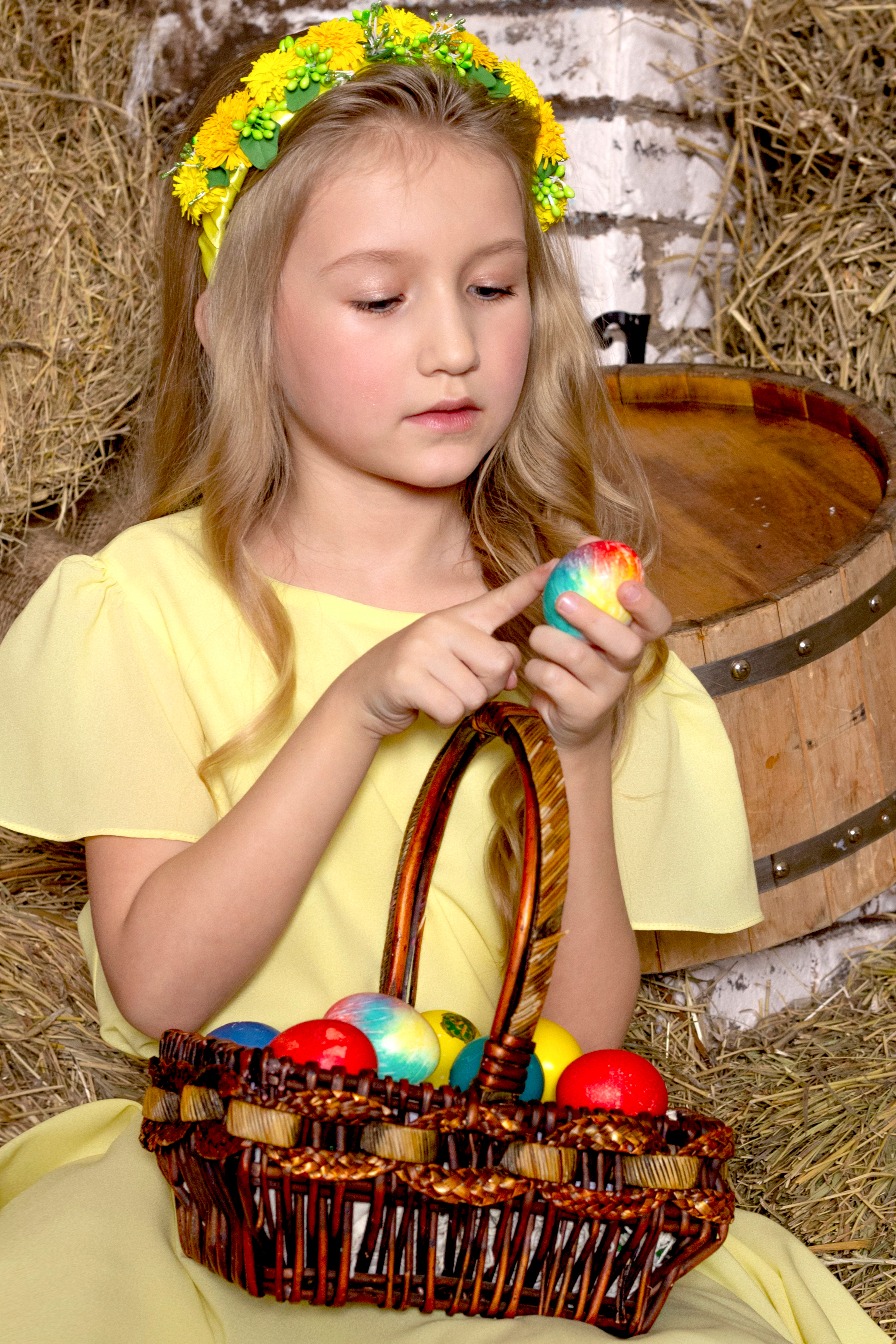 Пасхальная детская сьемка. Фотограф Екатерина Голицына