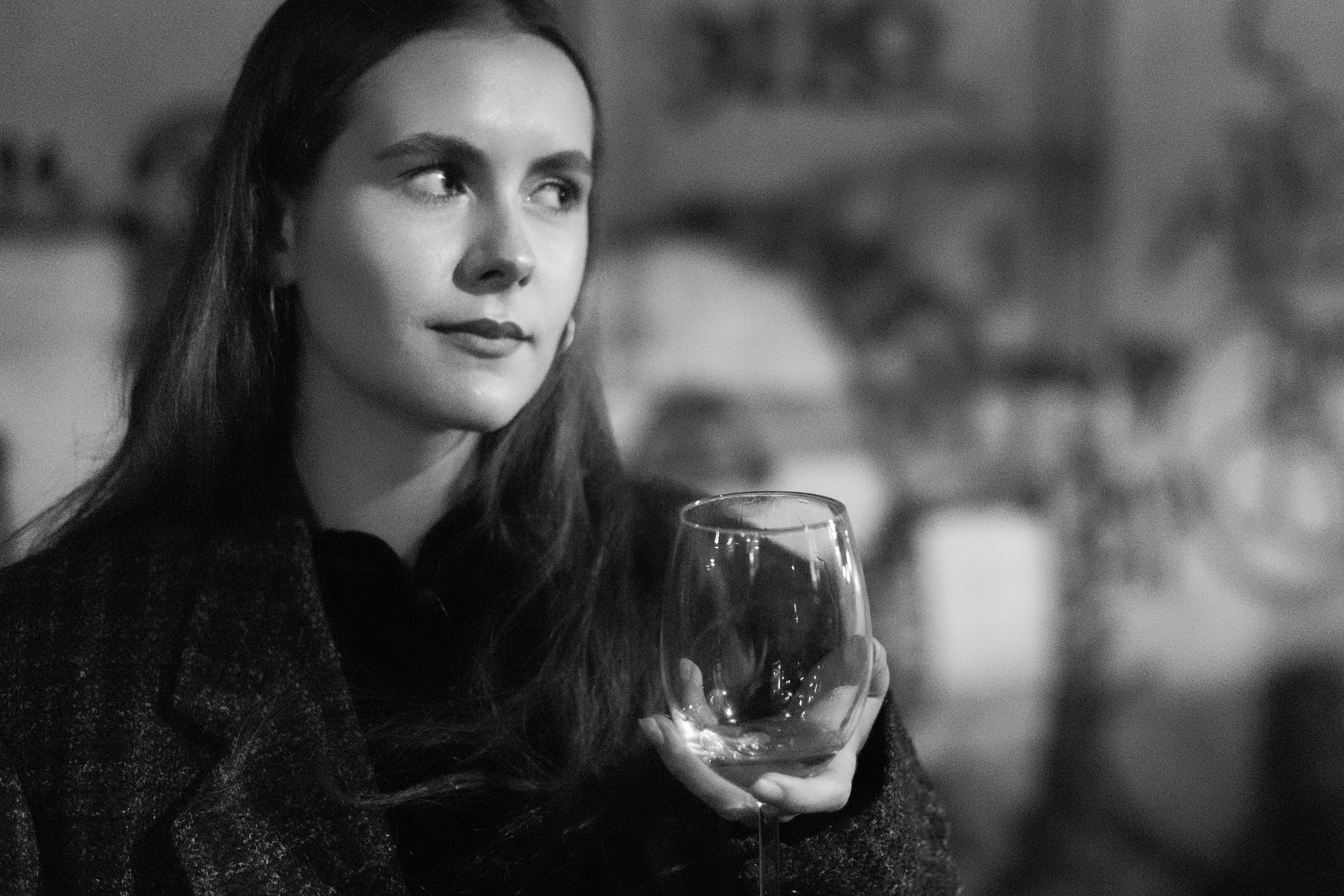 At the cinema. Magic photos