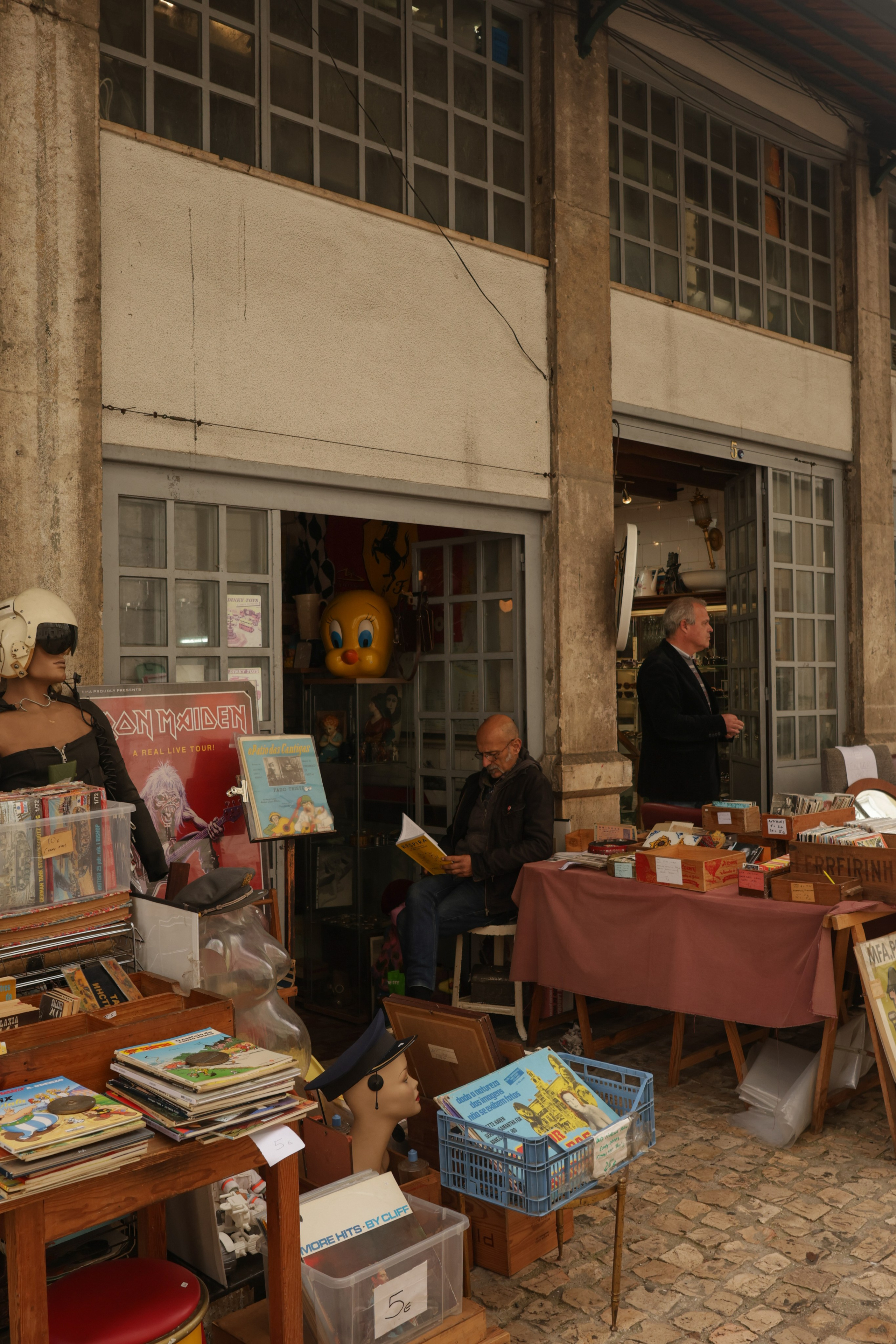 Lisbon, fleamarket. Magic photos