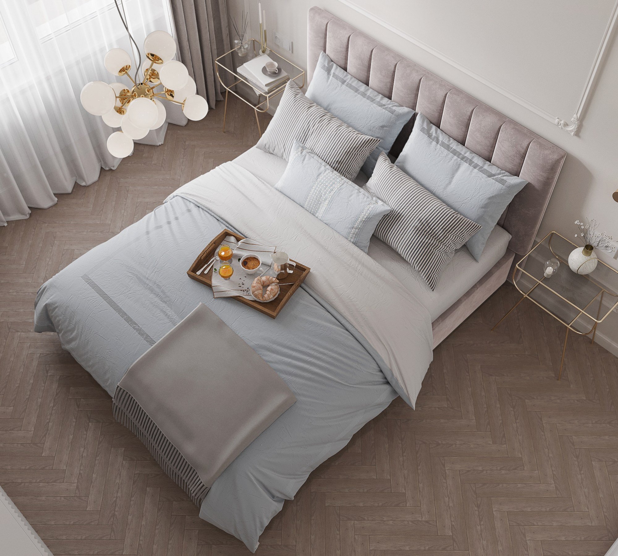 Однакомнатная с яркими акцентами. Интерьерный 3Д Визуализатор Маргарита Оберемко