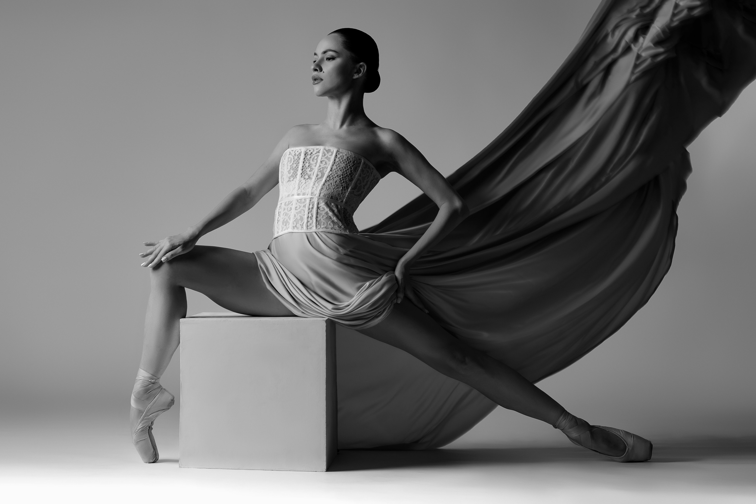 Портретная фотосессия в стиле «Минимализм»: балет и спорт. Виктория Беник