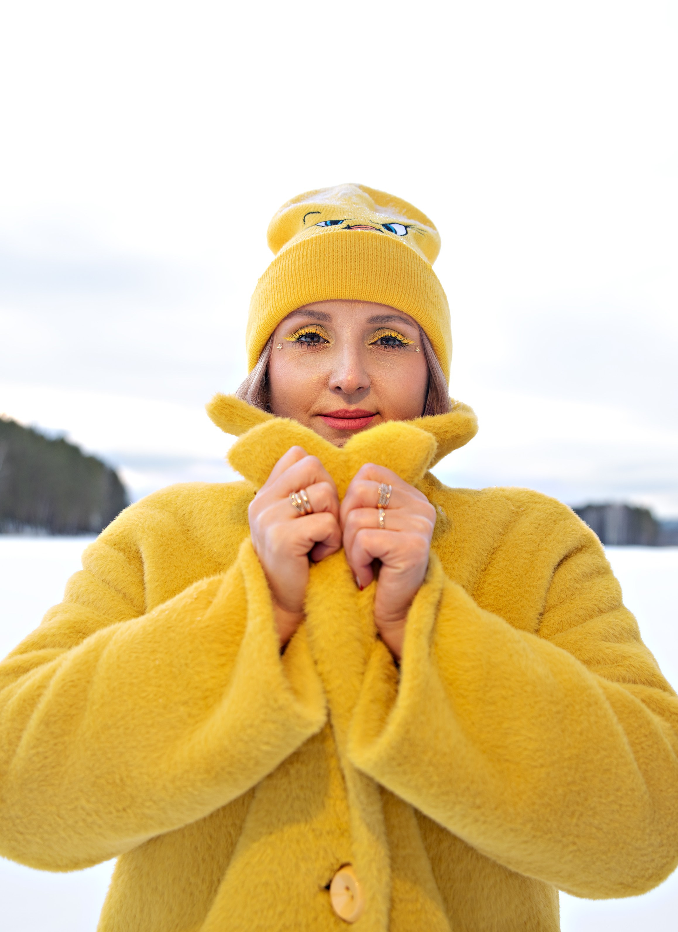 Индивидуальна и портретная фотосессия для Евгении, прогулка в зимнем лесу санатория Дальняя Дача. Семейный и портретный фотограф Кыштым Челябинск Марина Шигапова