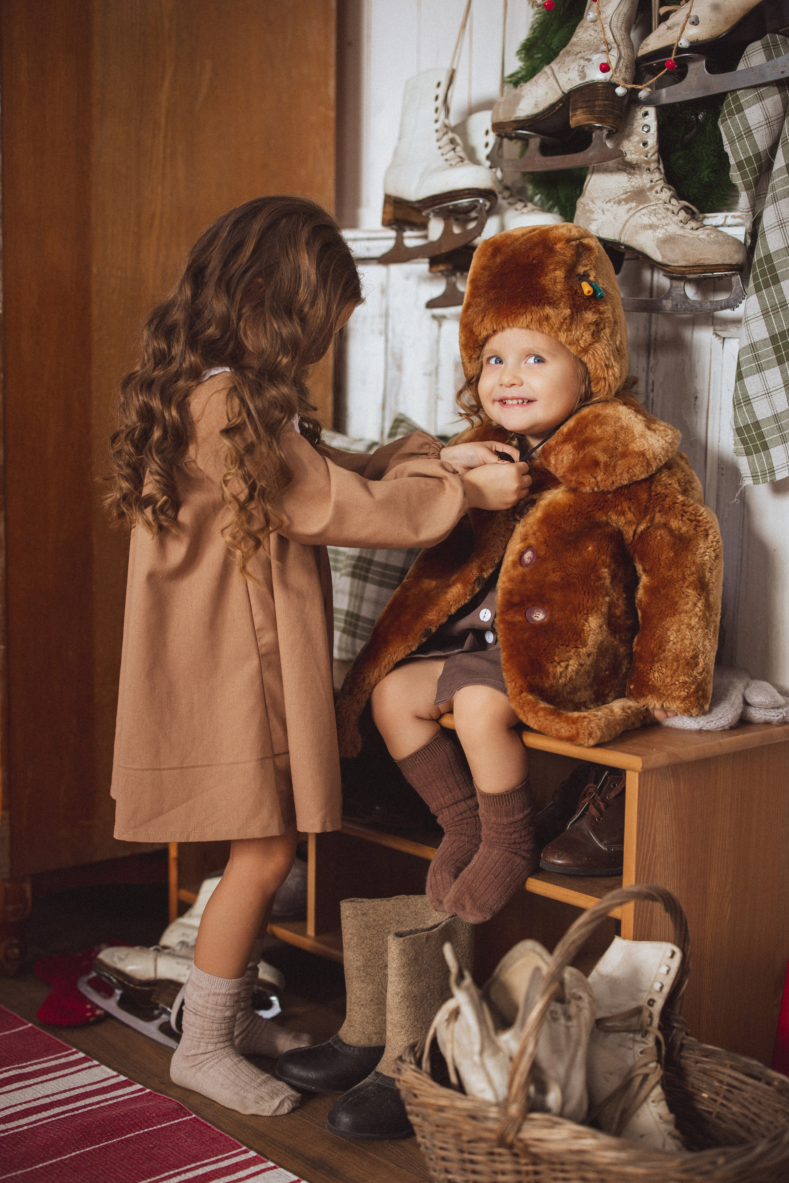 Новогодняя фотосессия в стиле Винтаж. Семейный и детский фотограф в Краснодаре Анна Трашкова