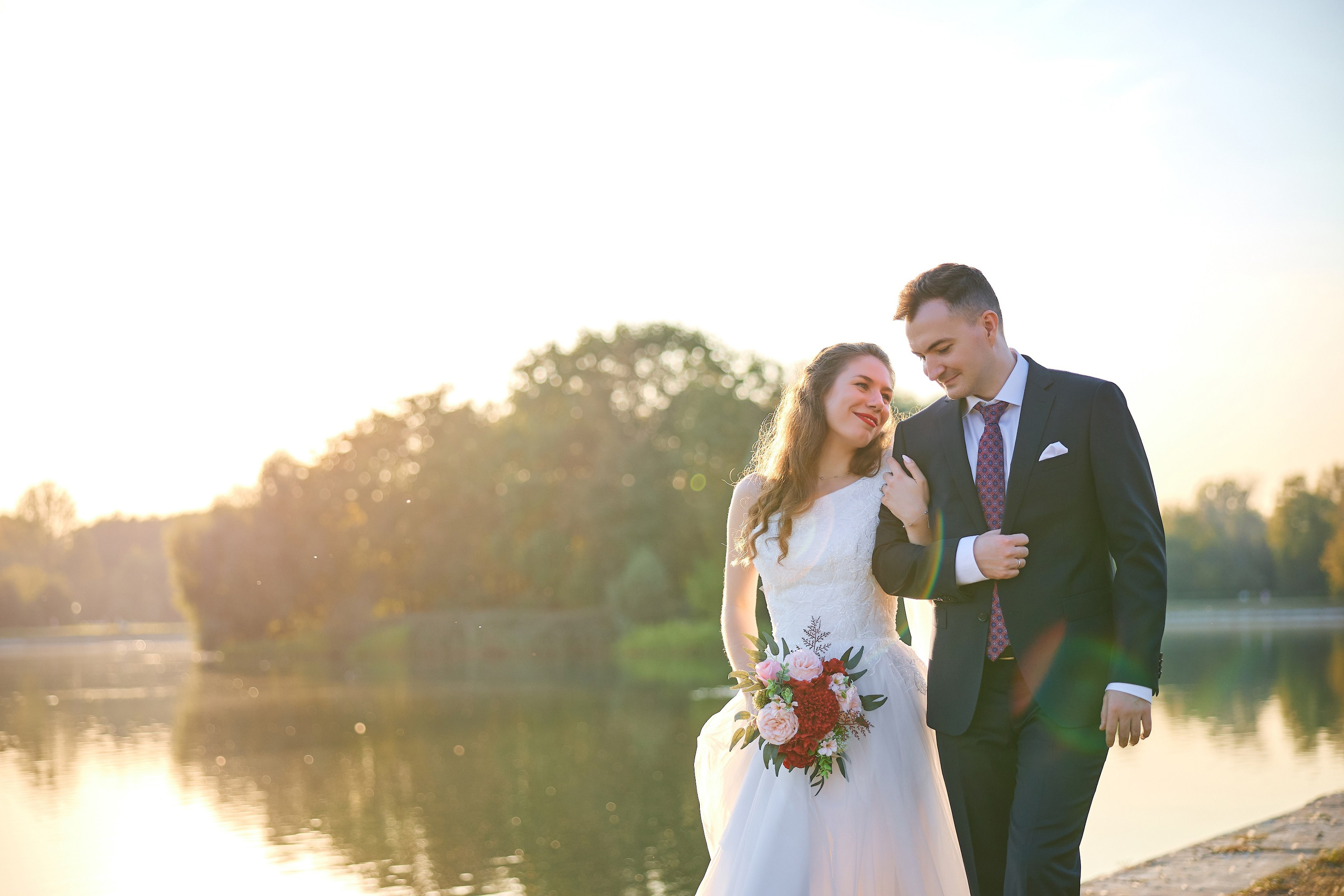 Свадебная фотосессия в Кусково. Свадебный фотограф Сергей Колбинский