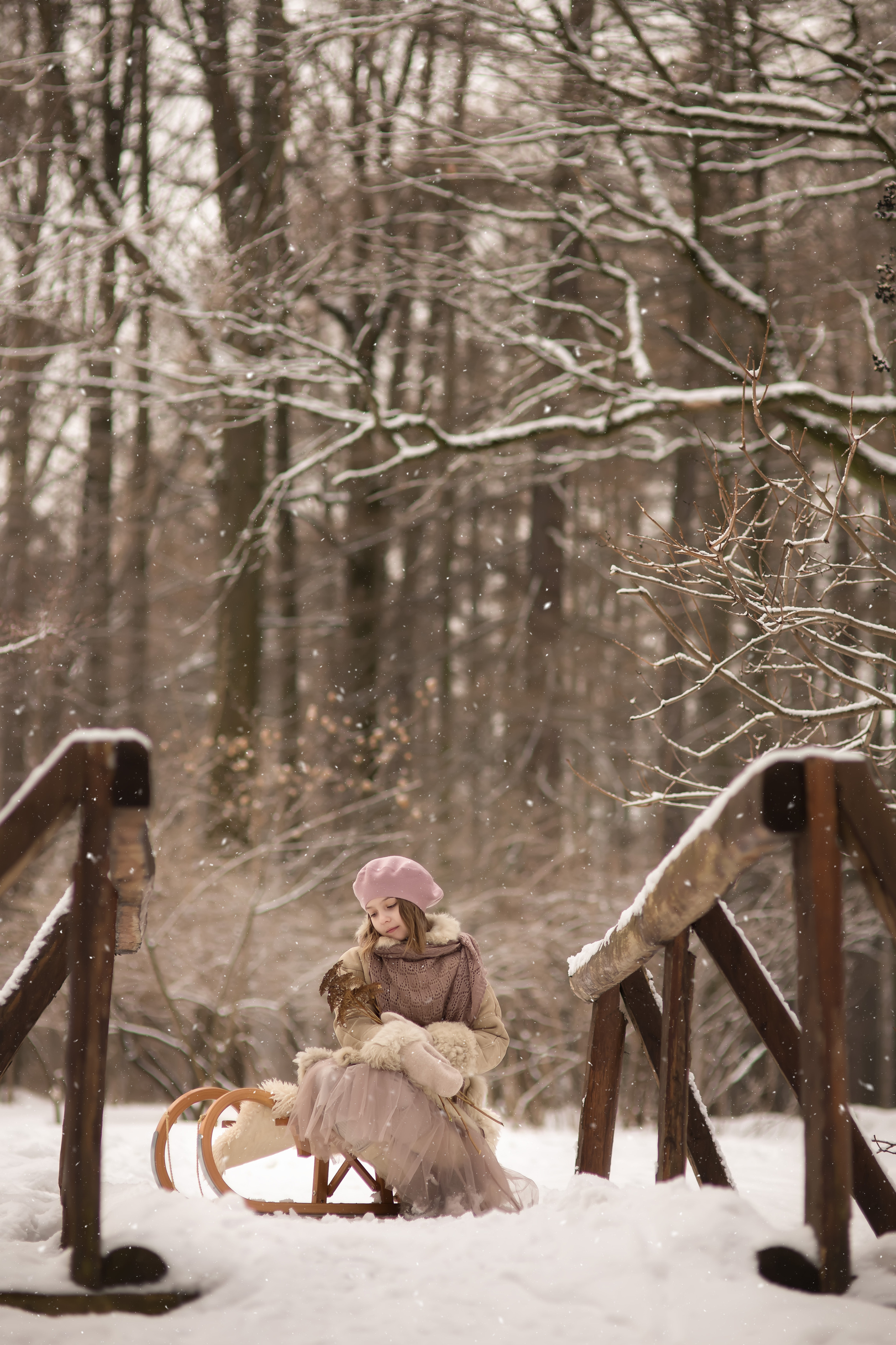 Зимний фотодень в Ботаническом парке. Семейный и женский фотограф в Москве Ирина Романова