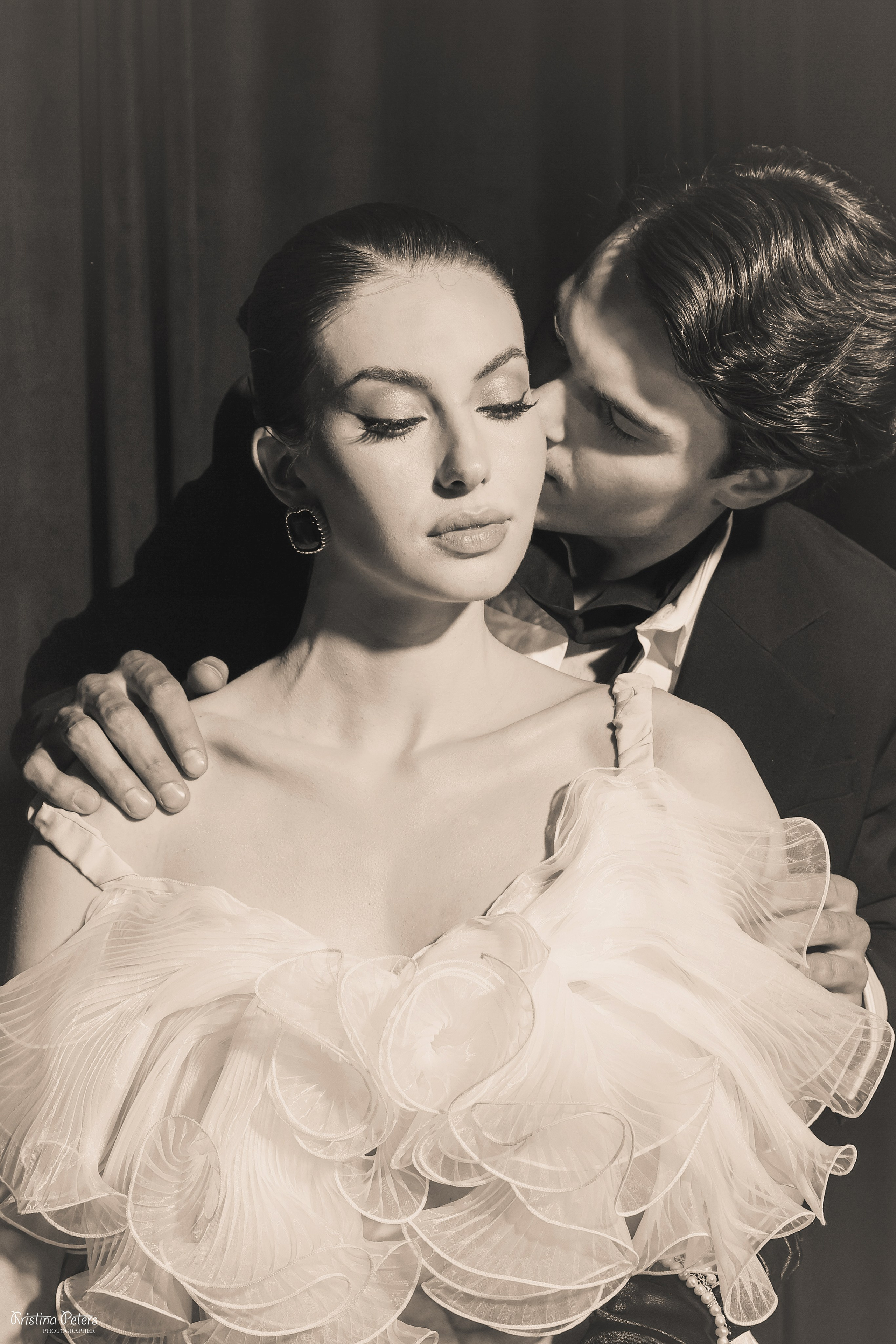 Ретро свадьба черно-белое